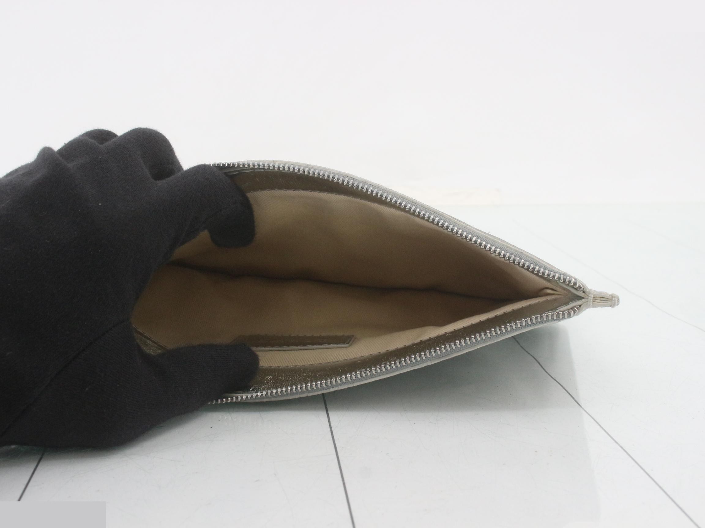 Pouch, Anagram design, gray suede — view 4