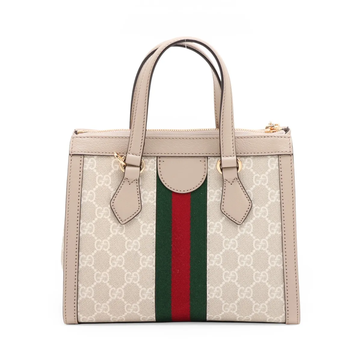 GG Supreme Ophidia PVC x Leather 2-Way Handbag, Beige, 547551 — view 2