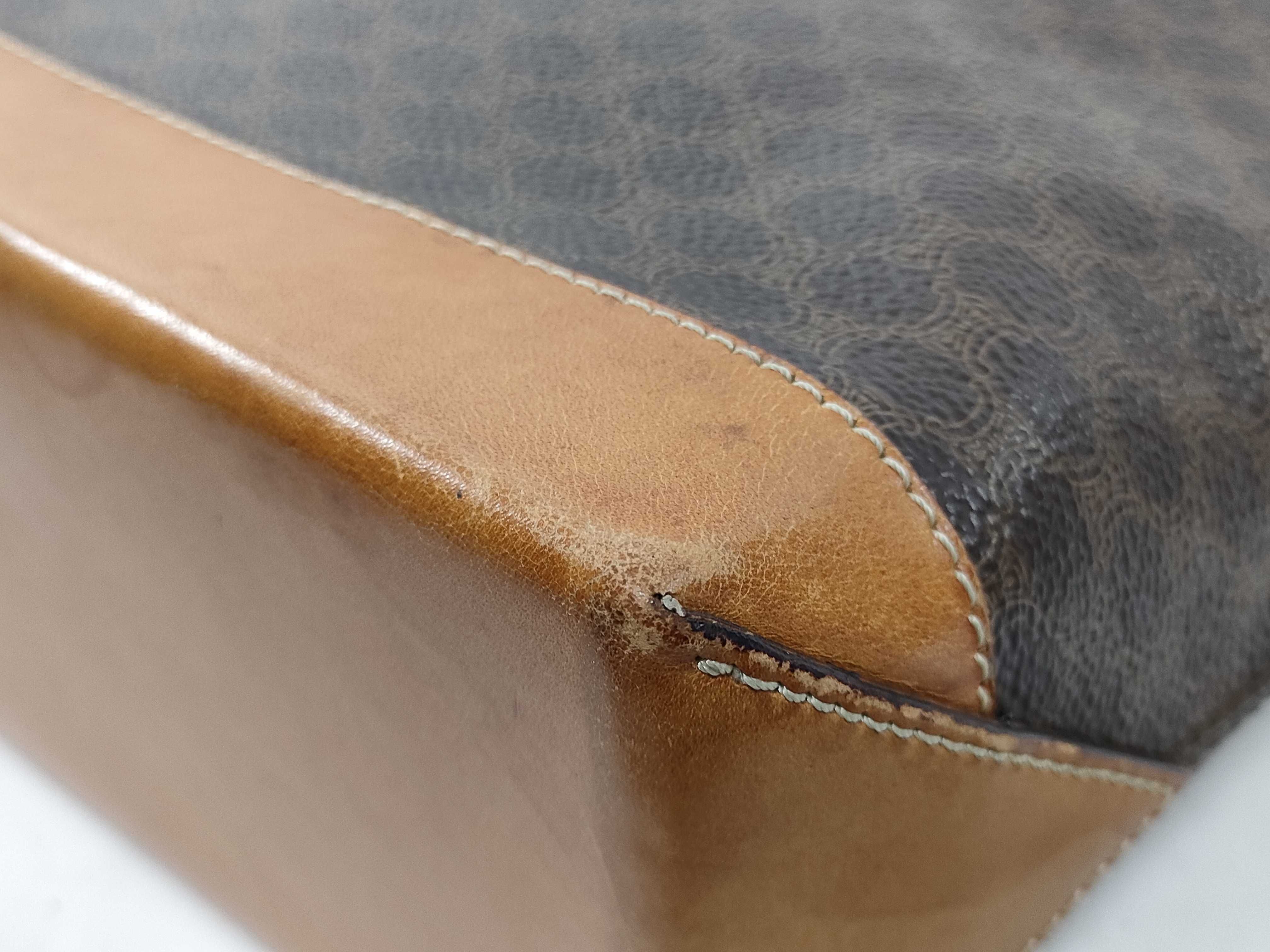 Tote Bag, Handbag, Macadam Pattern, Brown Leather, PVC Tote Bag — view 7