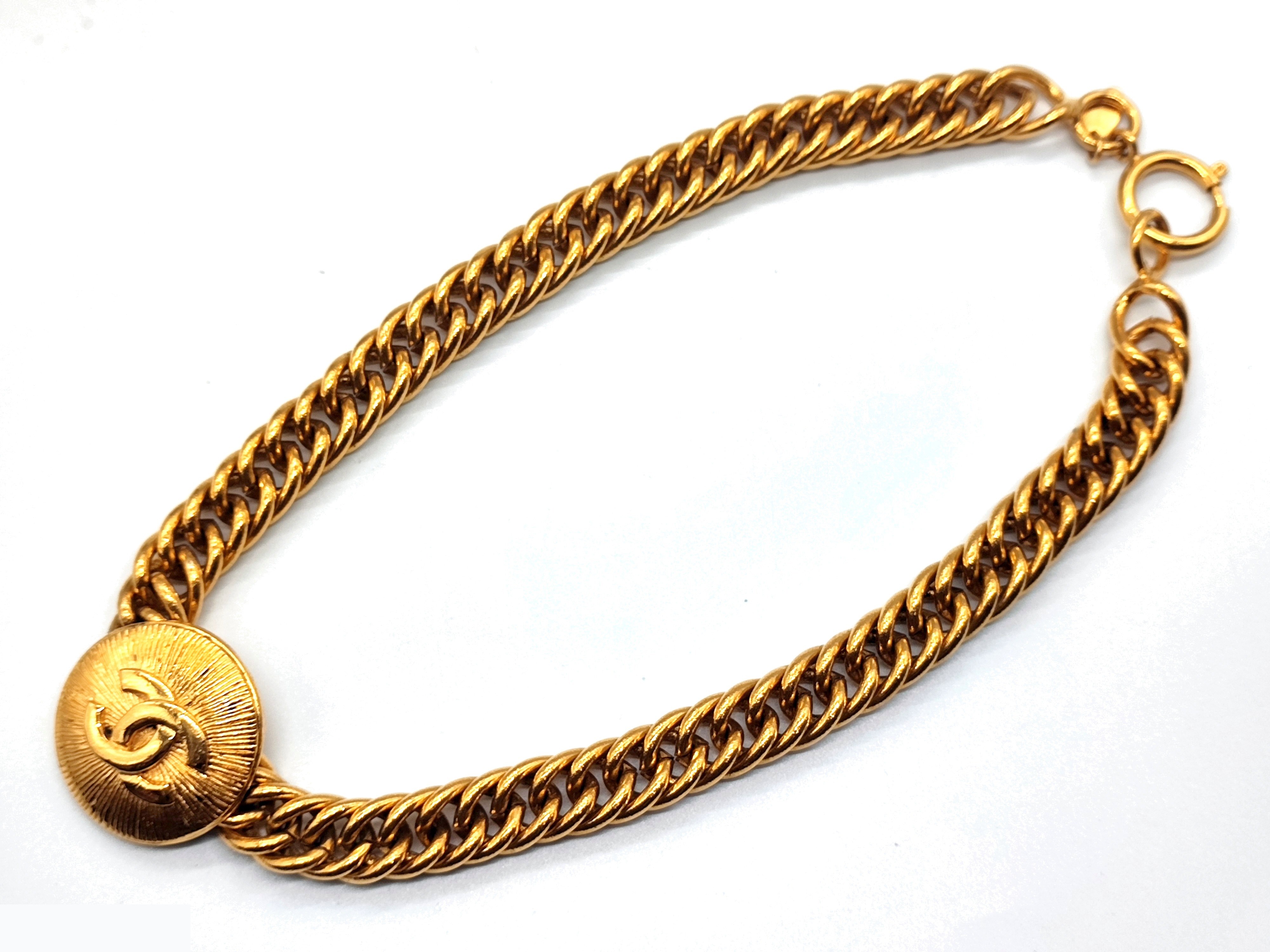 Coco Mark Double-Sided Chain Necklace, Neck Circumference Approx. 41cm — view 4