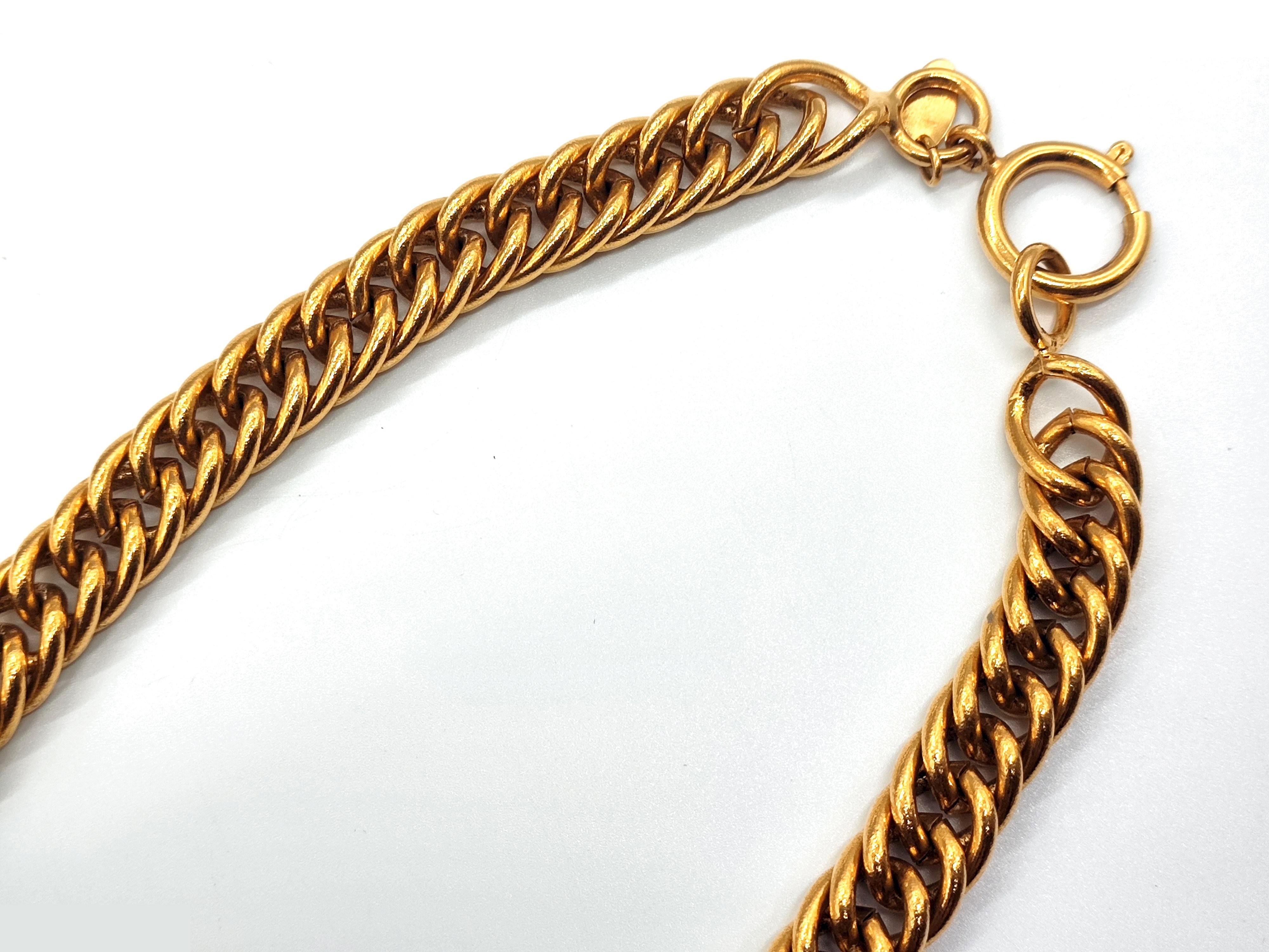Coco Mark Double-Sided Chain Necklace, Neck Circumference Approx. 41cm — view 6