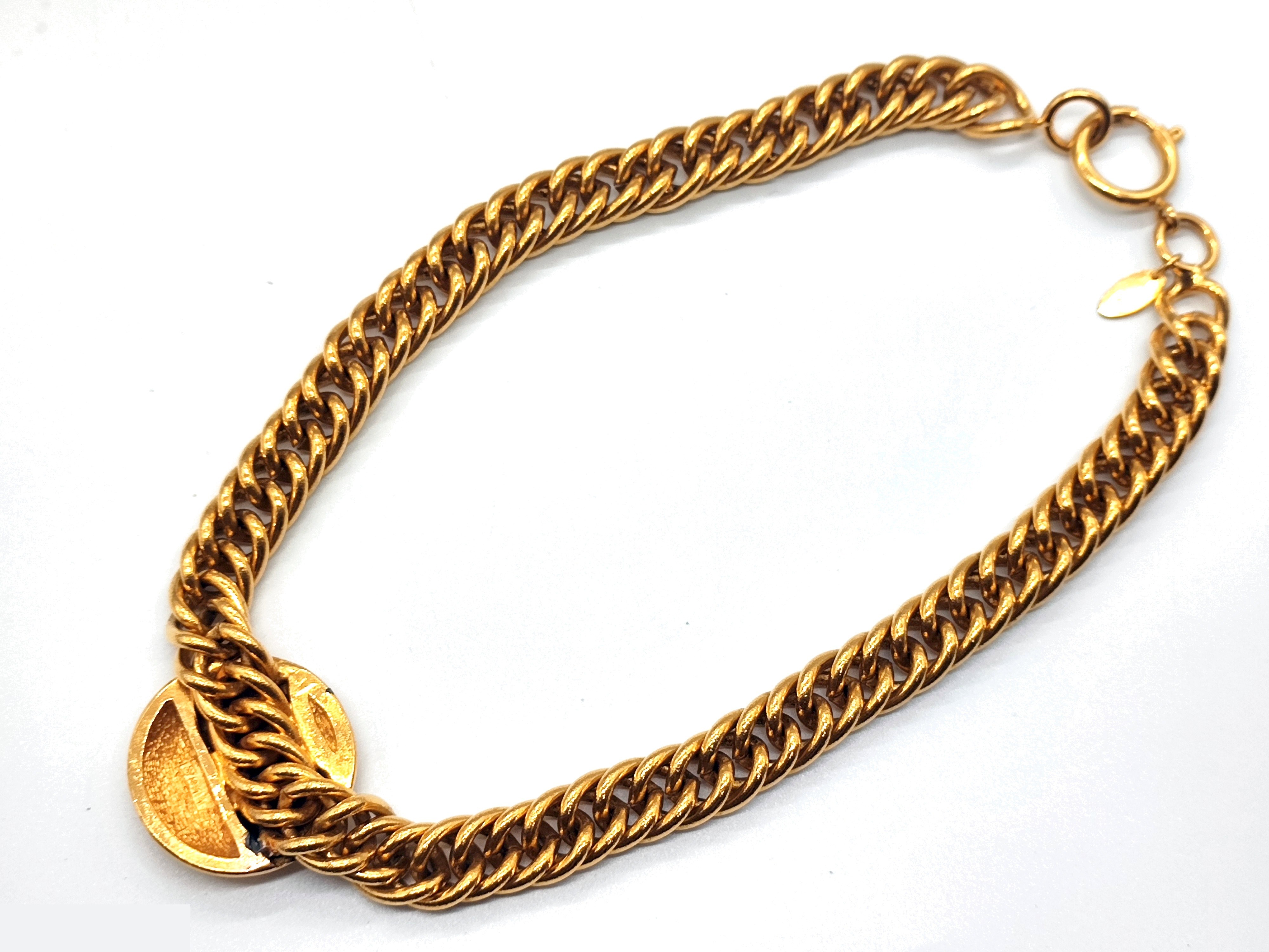 Coco Mark Double-Sided Chain Necklace, Neck Circumference Approx. 41cm — view 7