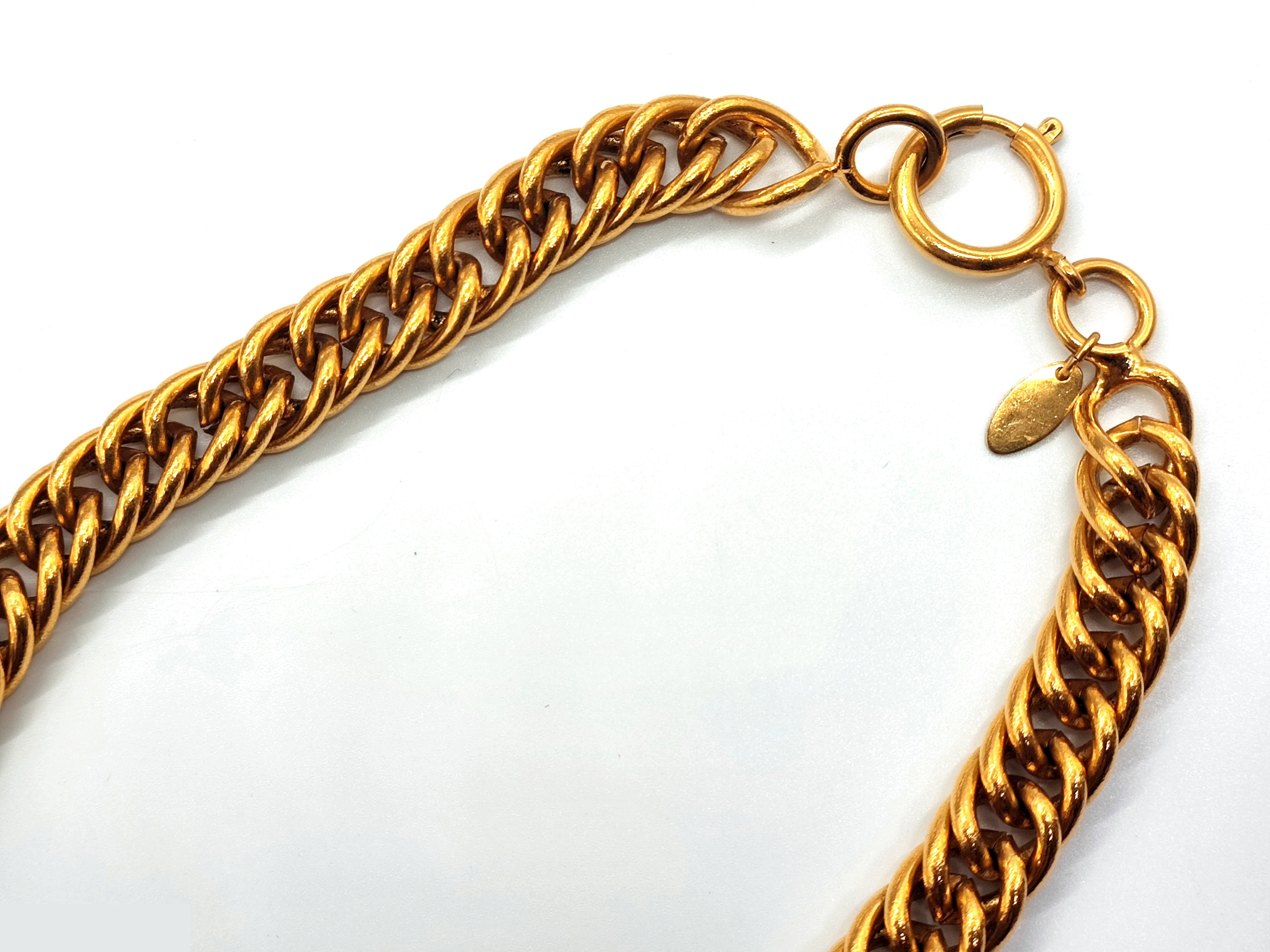 Coco Mark Double-Sided Chain Necklace, Neck Circumference Approx. 41cm — view 9
