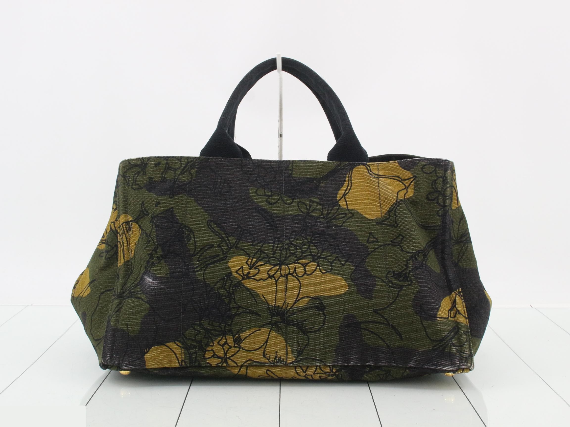 Canapa Botanical Print Tote Bag - Camouflage — view 2
