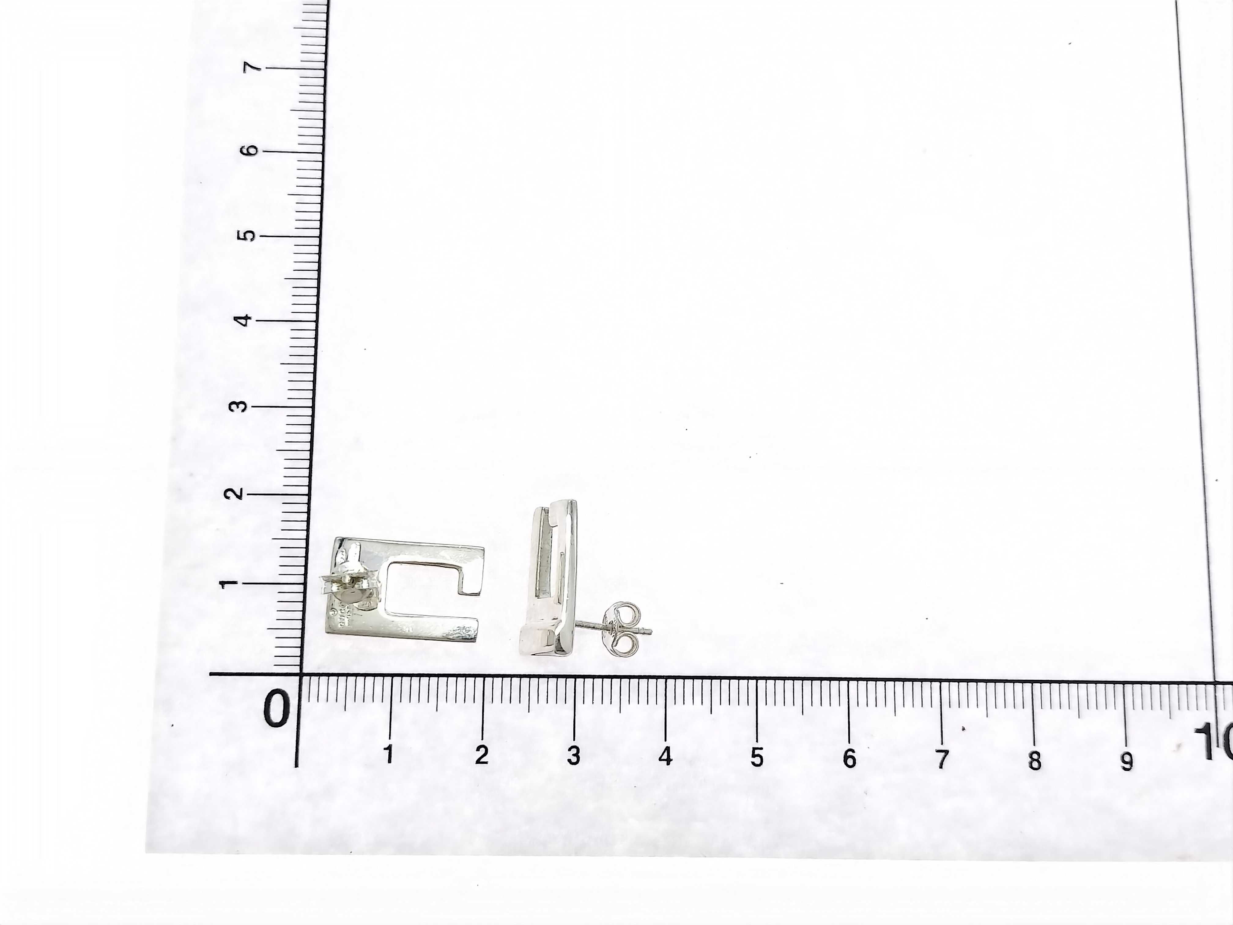 logo earrings, SV925, 5.6g, with dust bag and box. — view 13