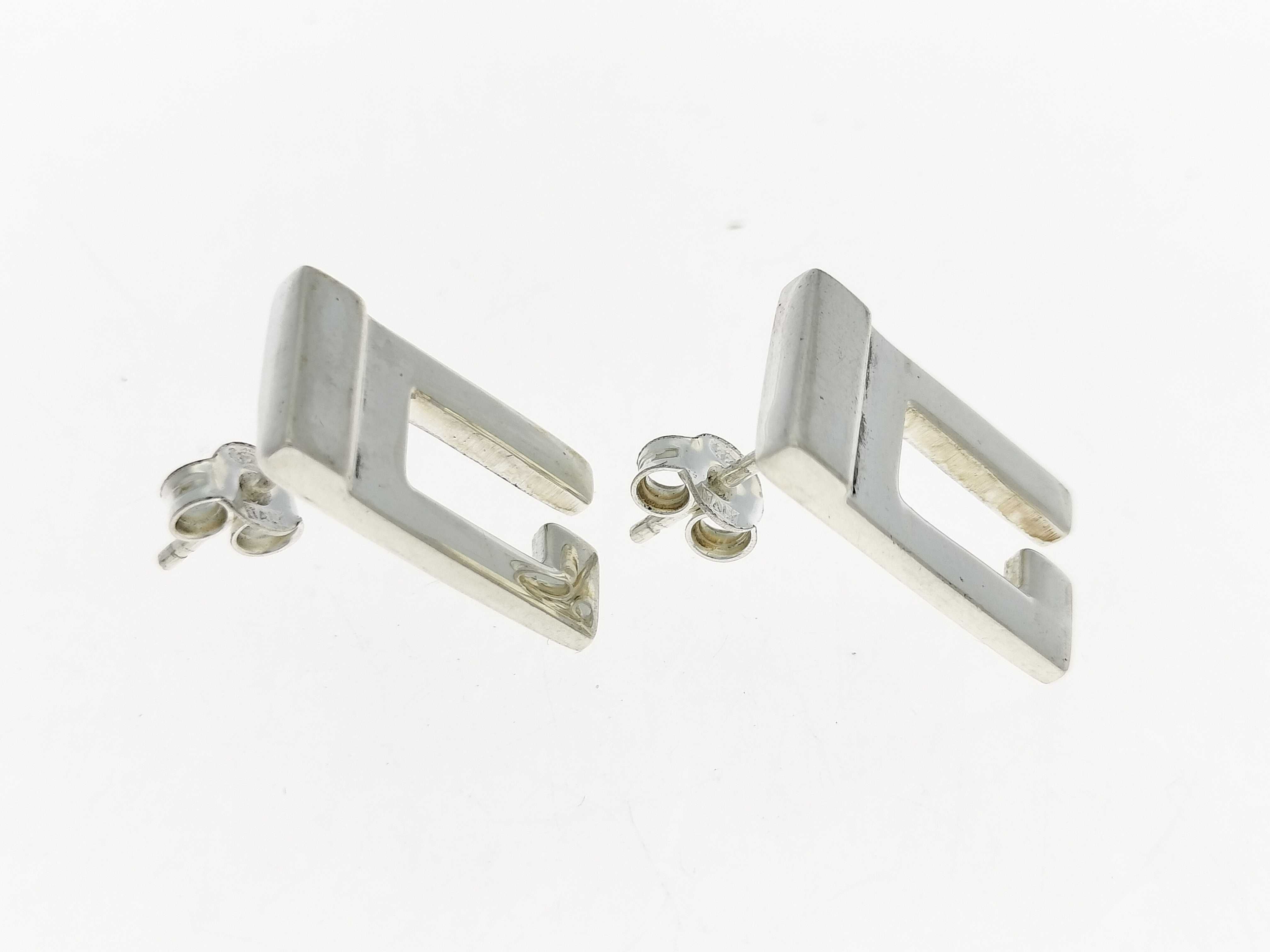 logo earrings, SV925, 5.6g, with dust bag and box. — view 4