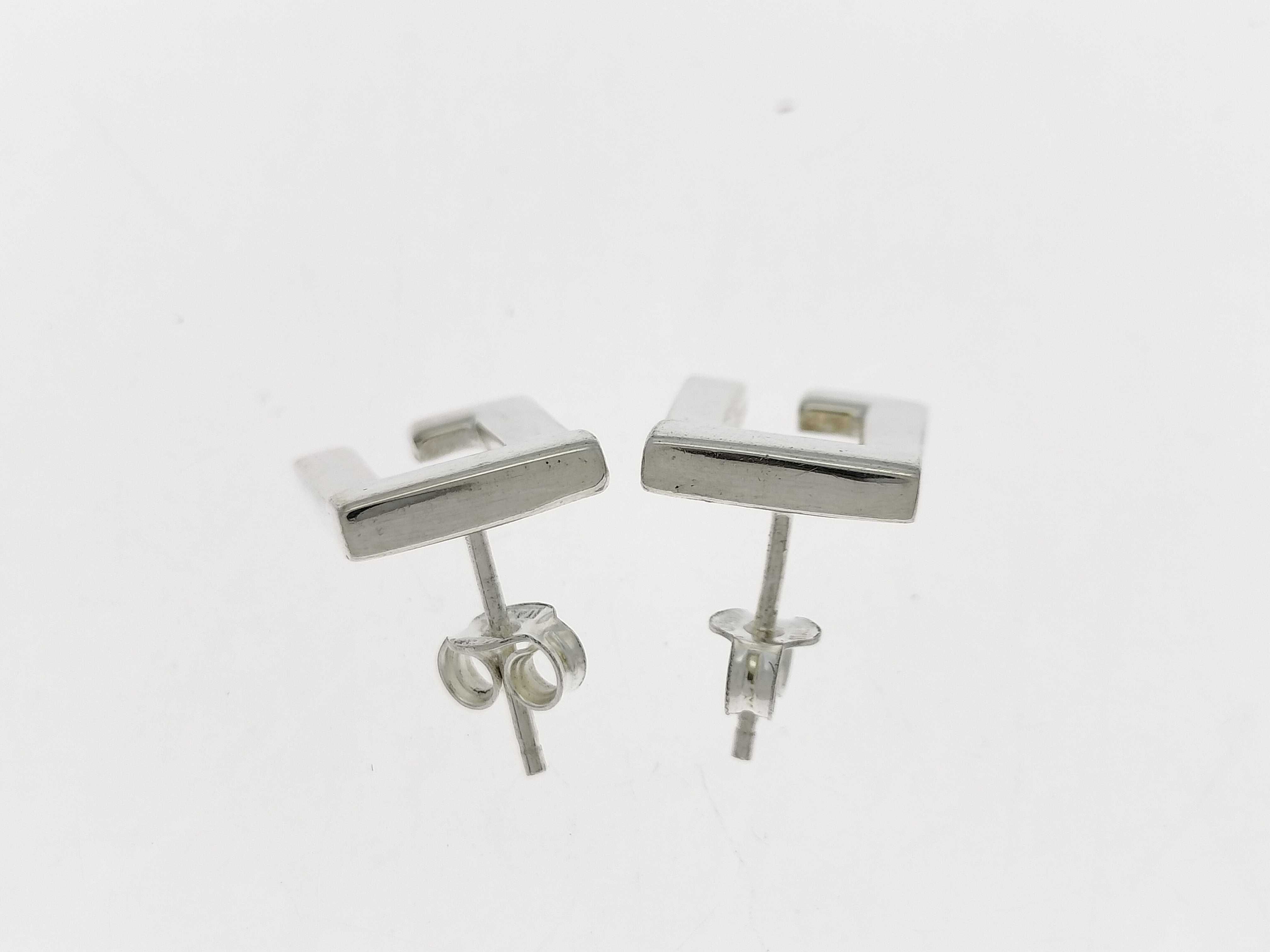 logo earrings, SV925, 5.6g, with dust bag and box. — view 5