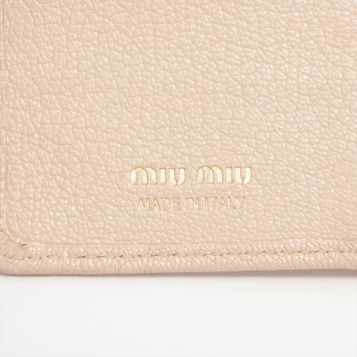 Leather Long Wallet Beige — view 9
