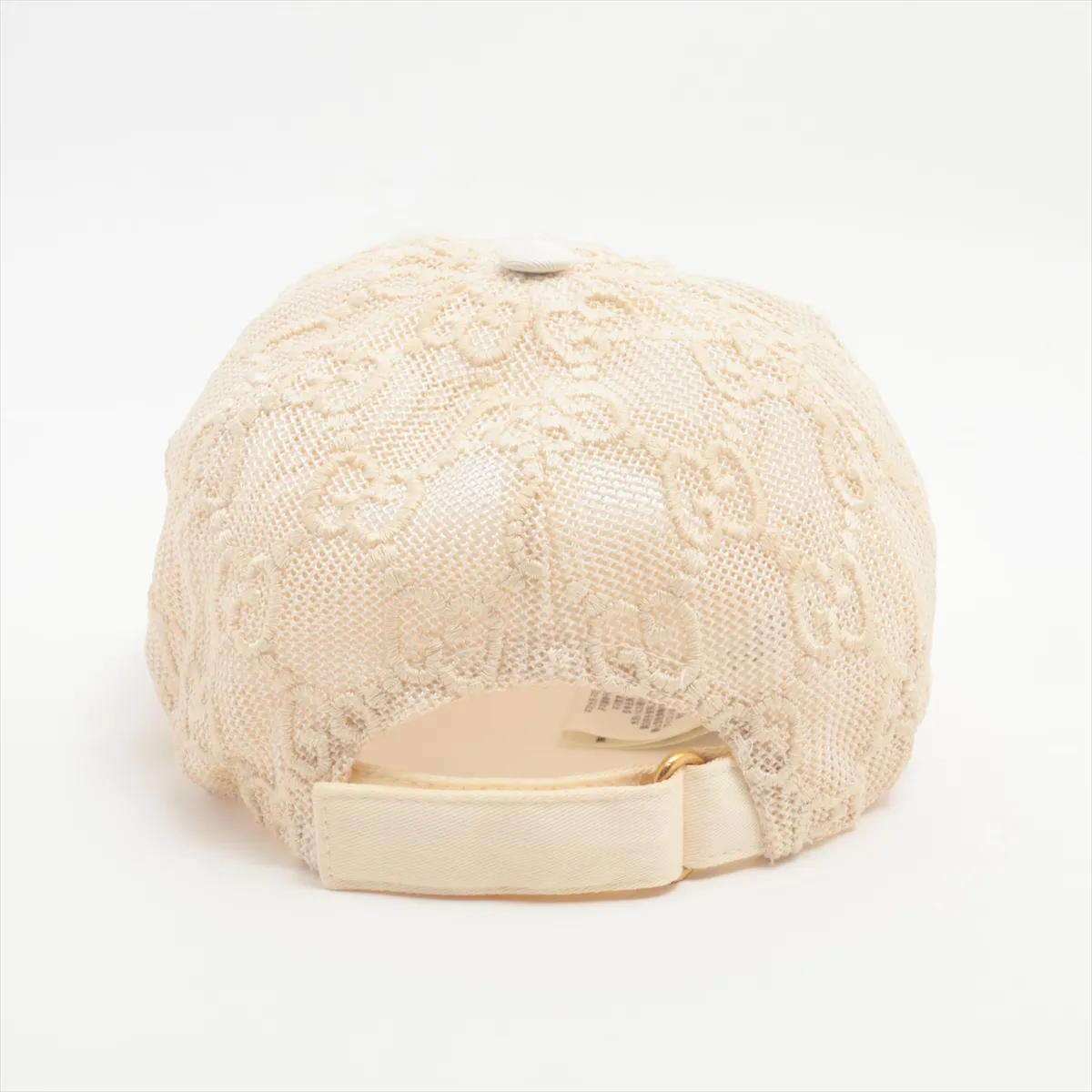 579155 GG embroidery cap S nylon ivory Scratching — view 3