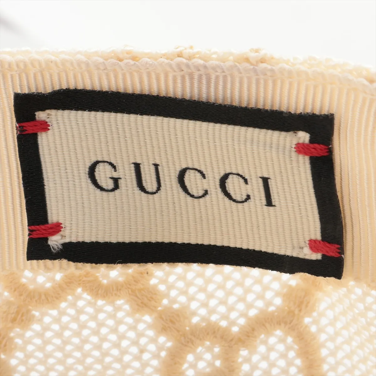 579155 GG embroidery cap S nylon ivory Scratching — view 5