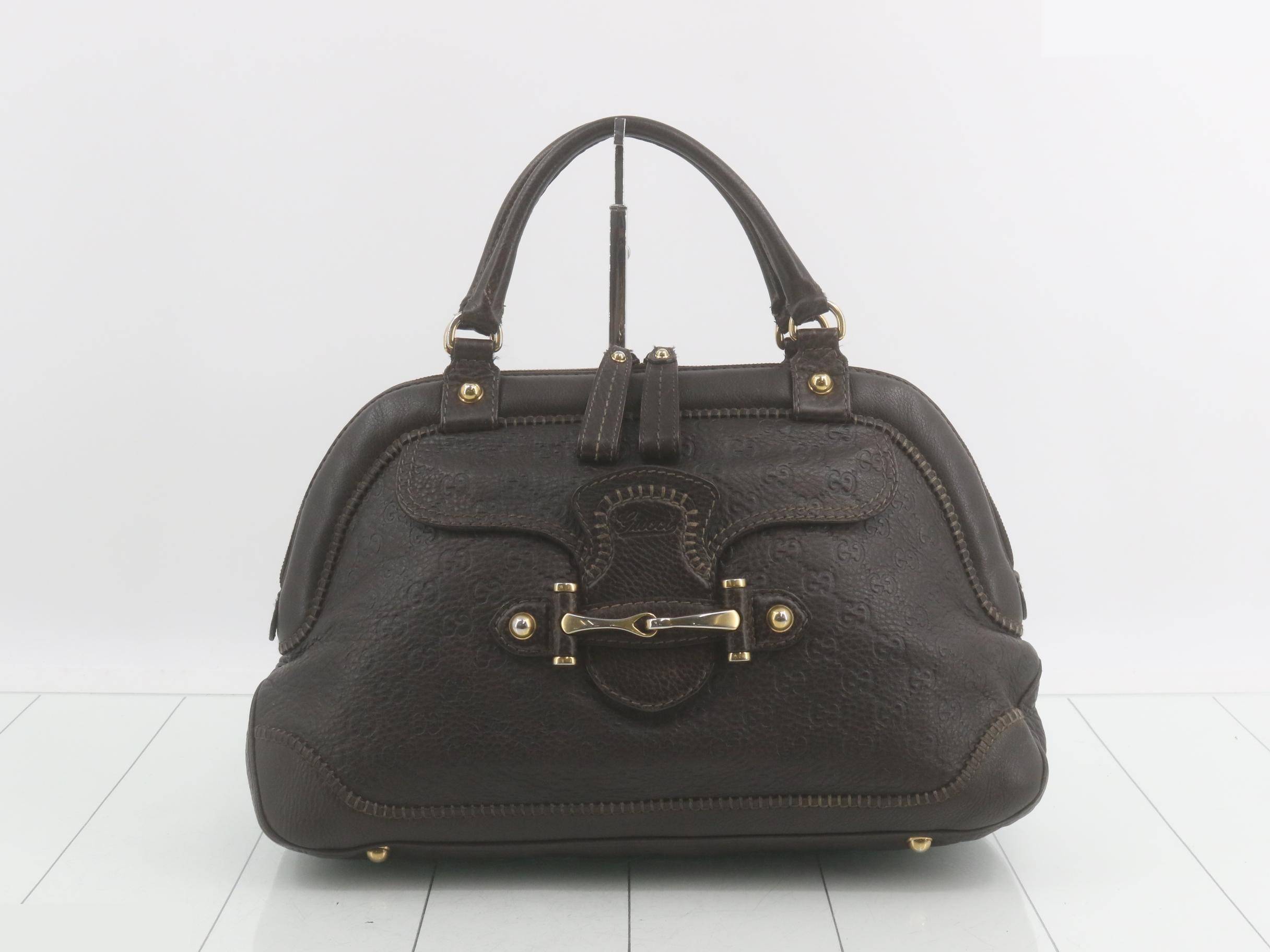 223956 Guccissima New Pelham Horsebit Leather Brown