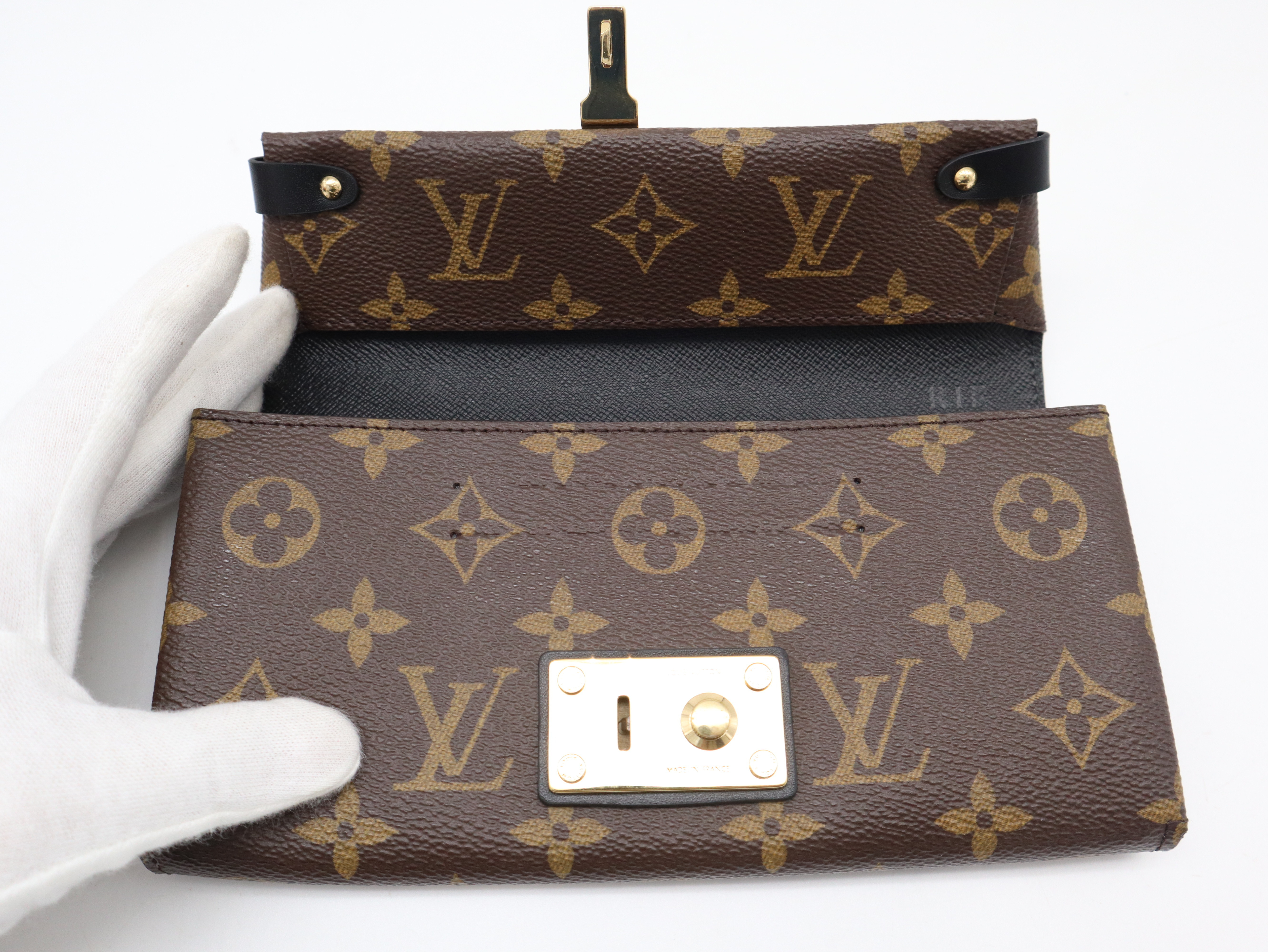 M61502 Monogram Portefeuille Toblerone Wallet with Box and Dust Bag — view 8
