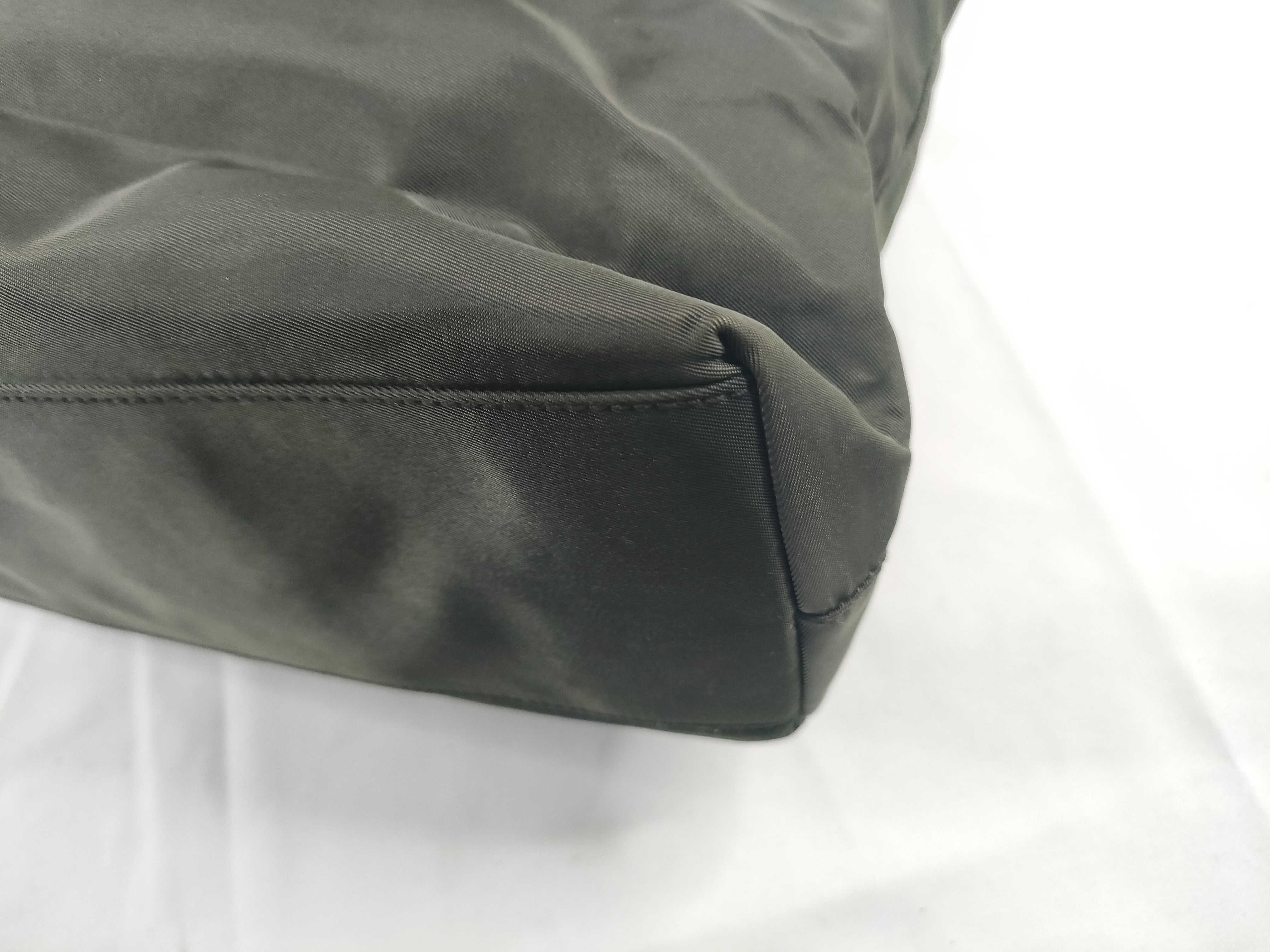 nylon tote bag, green tote bag — view 5