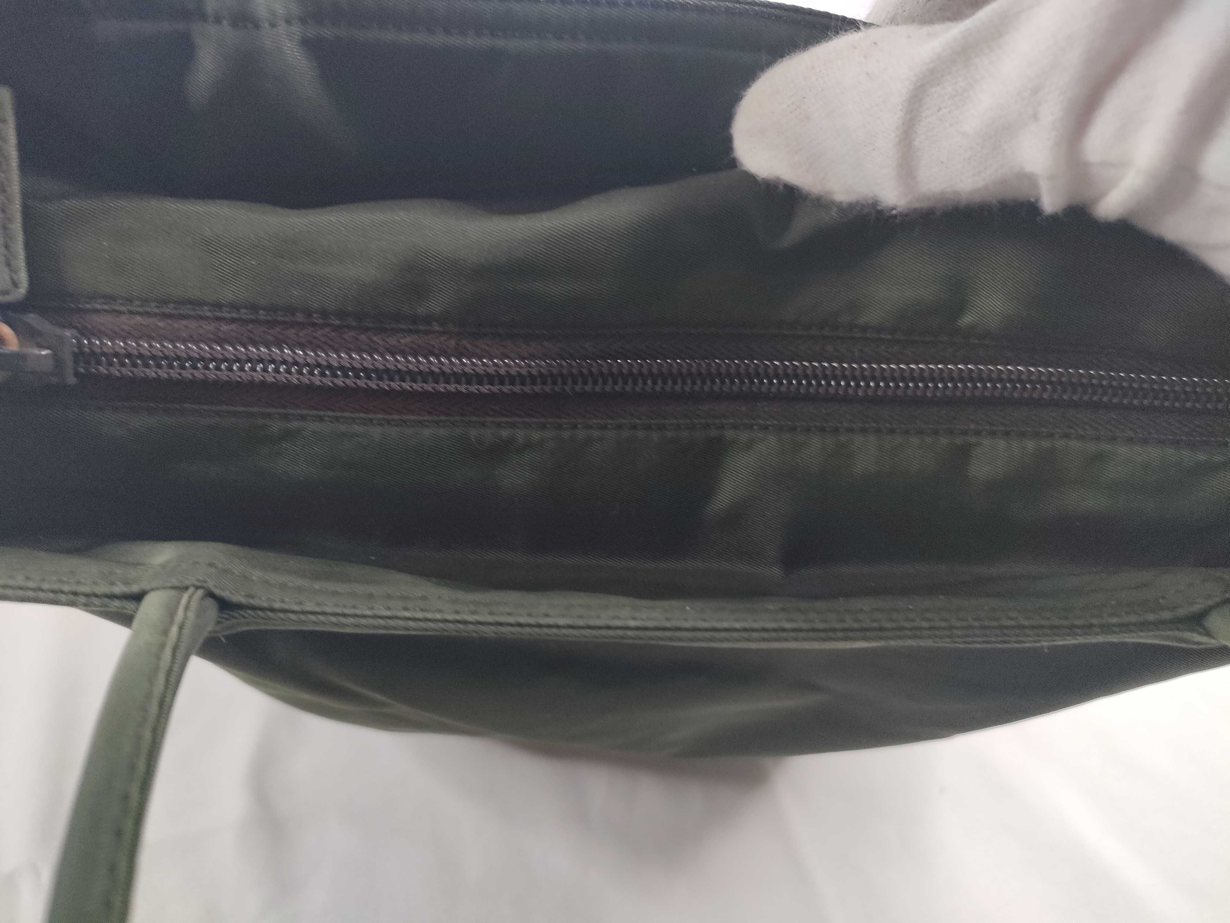 nylon tote bag, green tote bag — view 9