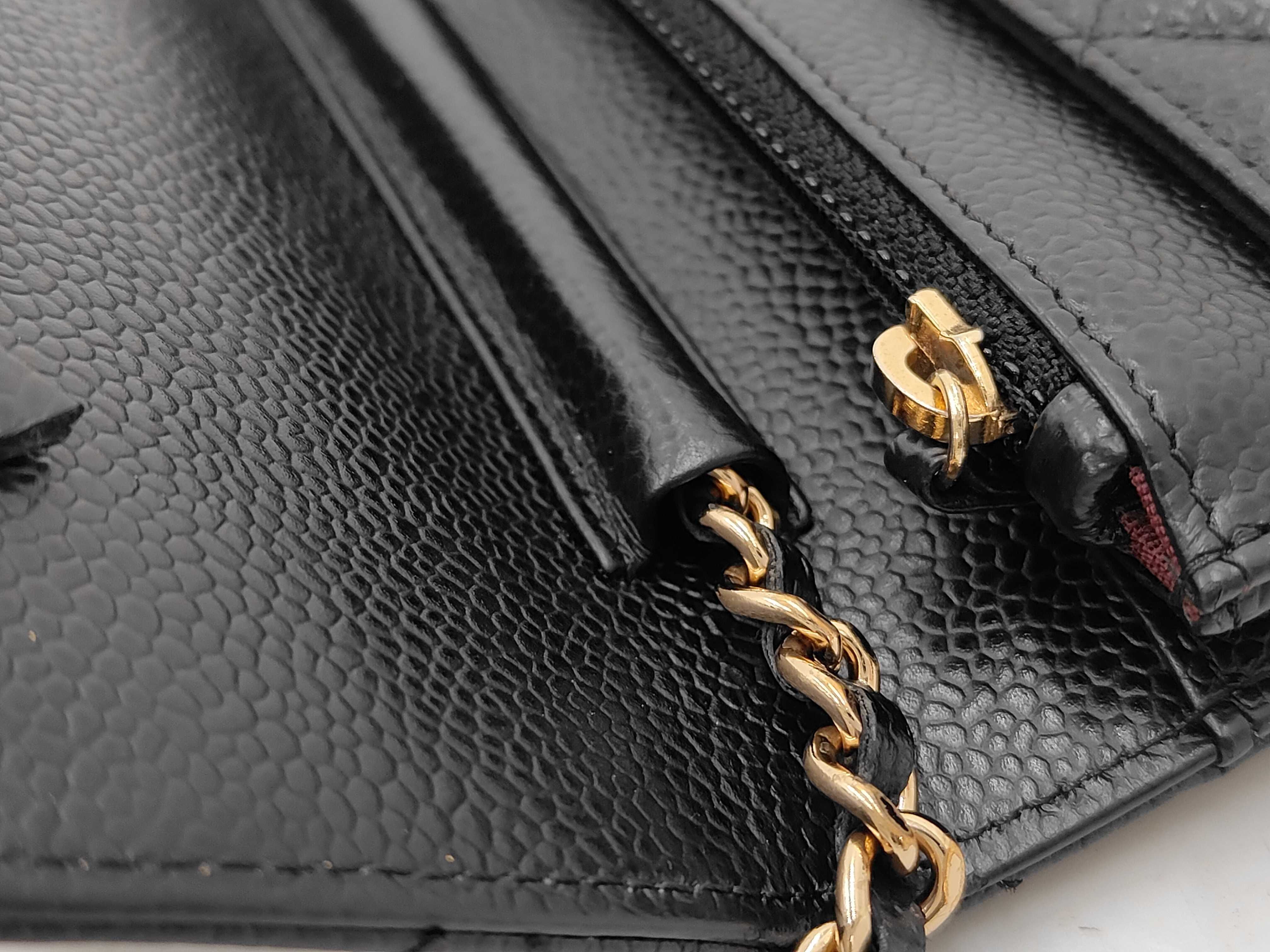 Caviar Skin Chain Wallet, Series 26, Gold Hardware Shoulder Bag — view 5