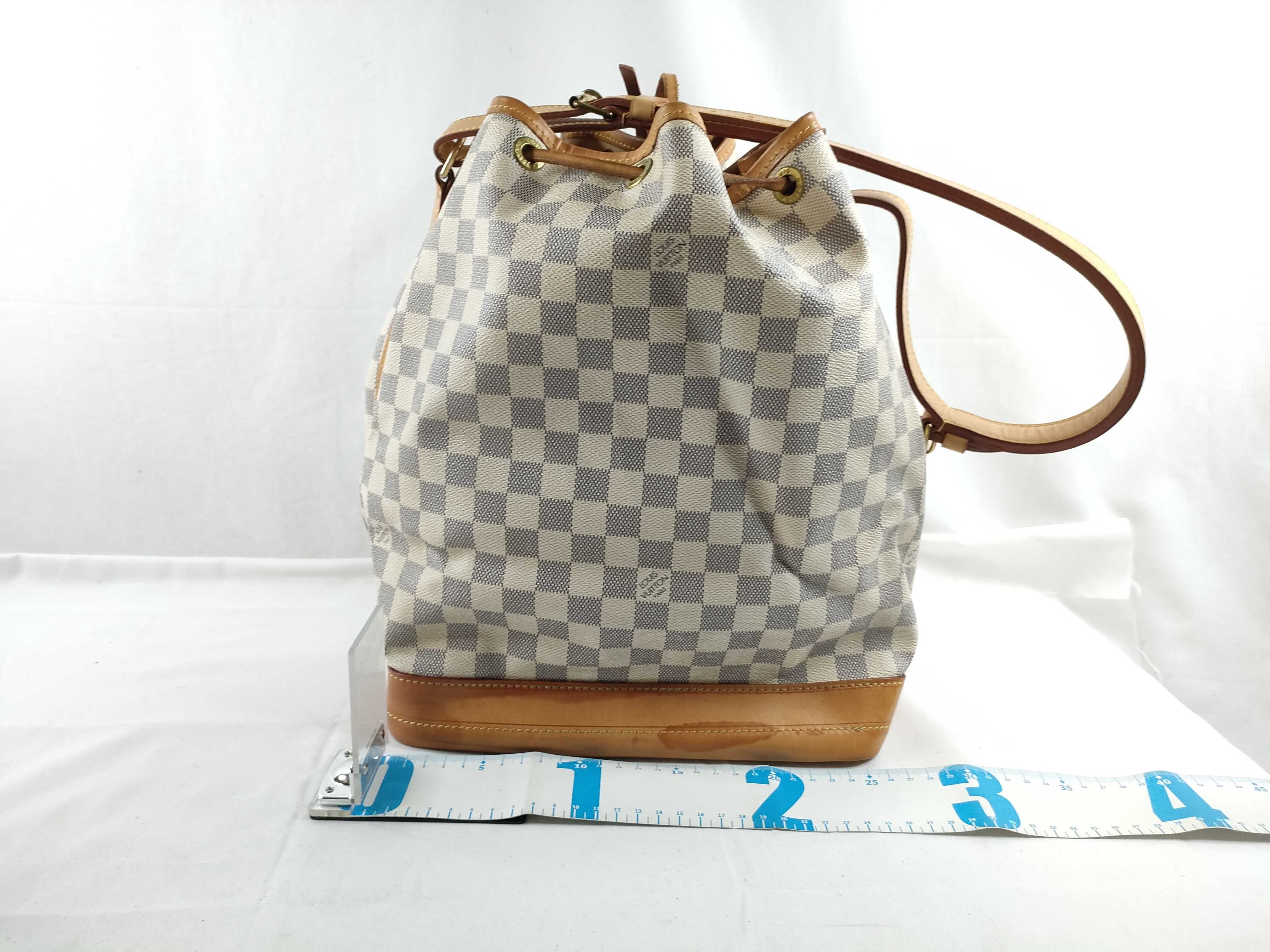 Damier Azur Louis Vuitton Brown Damier Noe Azur N42222 Shoulder Bag — view 2
