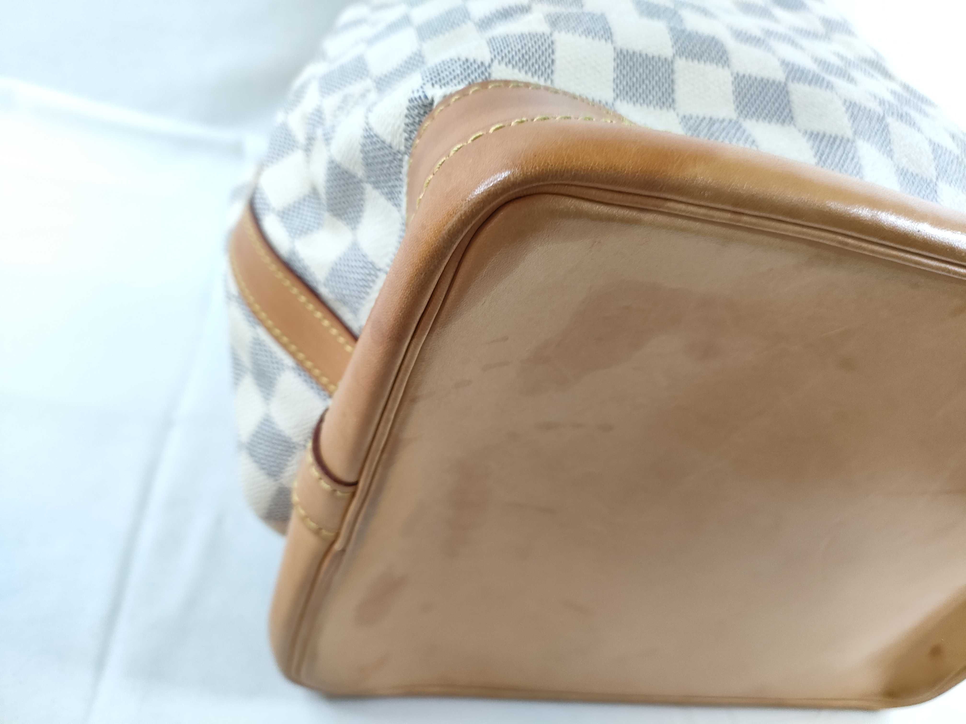 Damier Azur Louis Vuitton Brown Damier Noe Azur N42222 Shoulder Bag — view 3