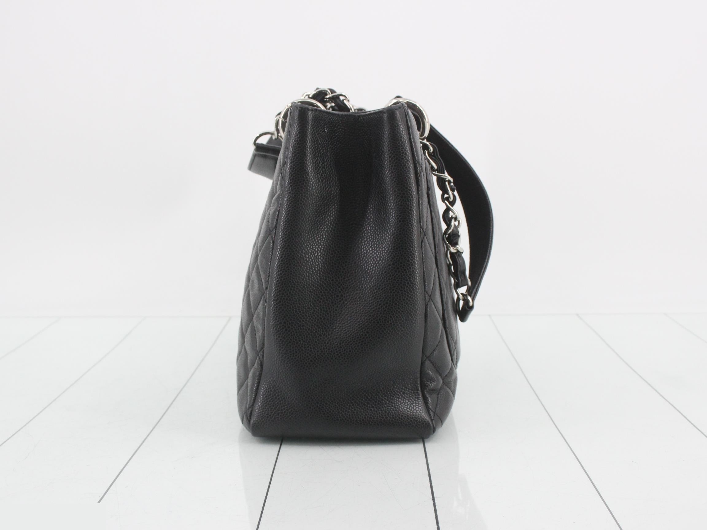 GST Caviar Skin Chain Tote — view 3