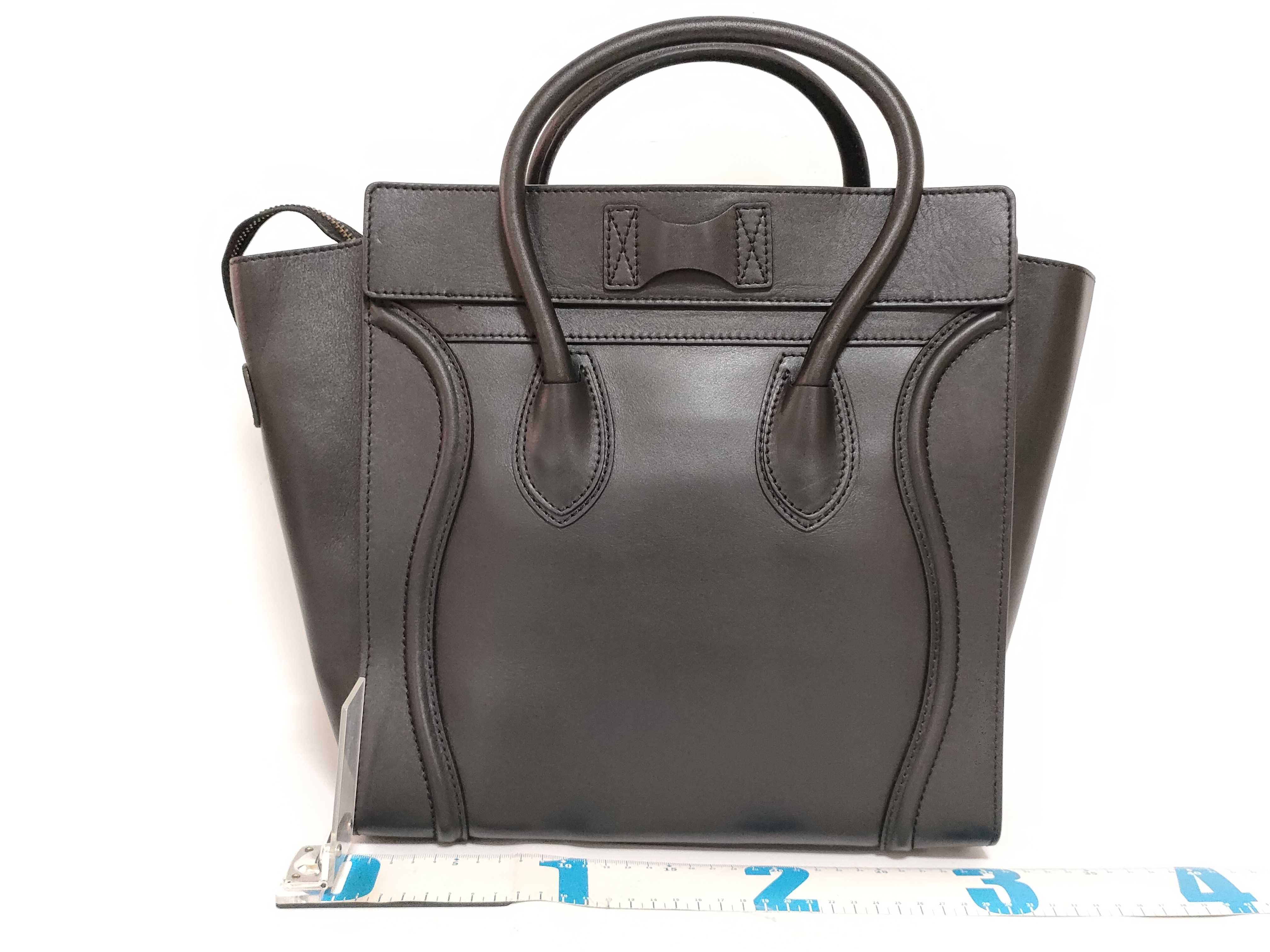 Luggage Phantom Leather Handbag, Black — view 2