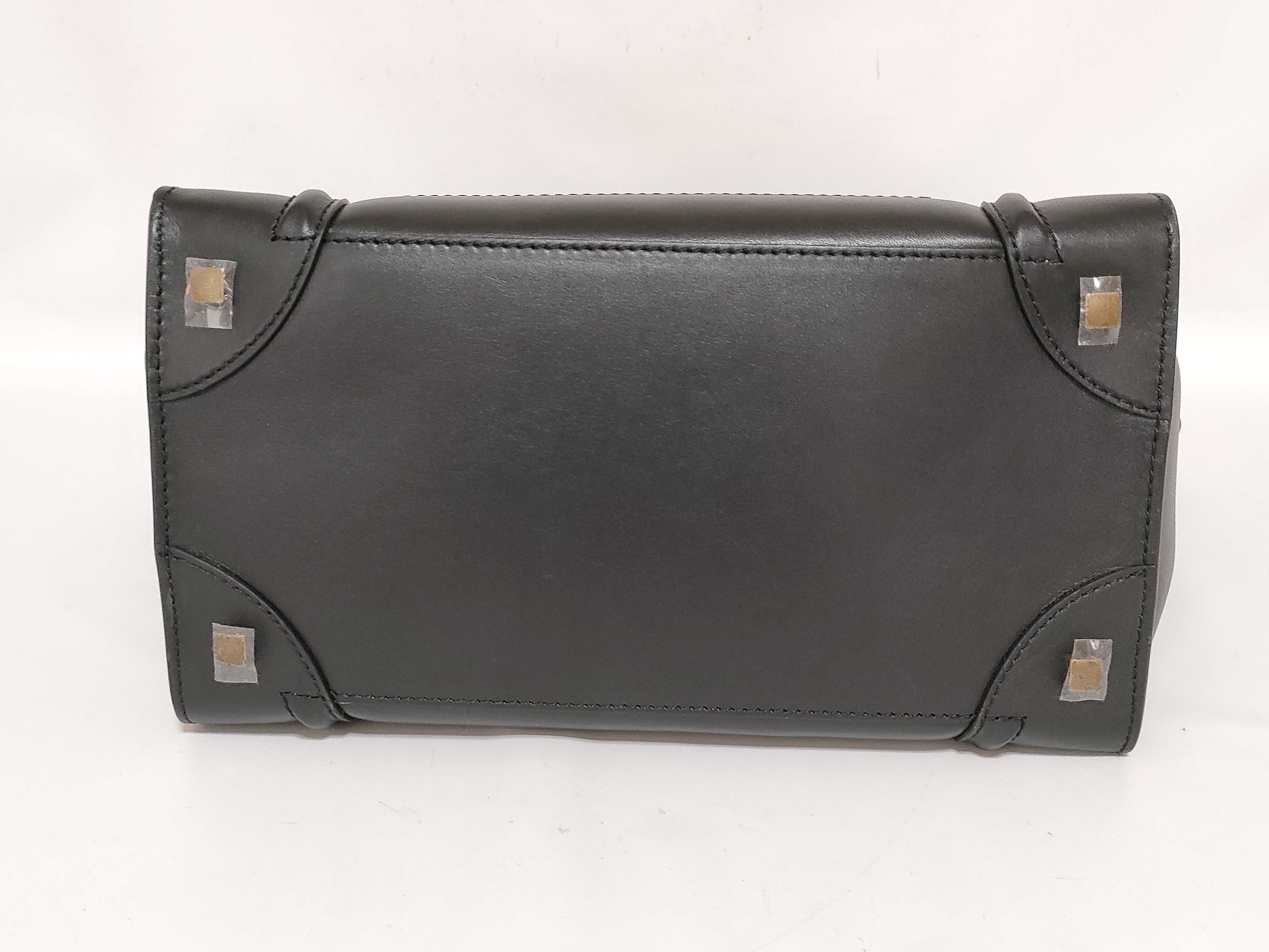 Luggage Phantom Leather Handbag, Black — view 8