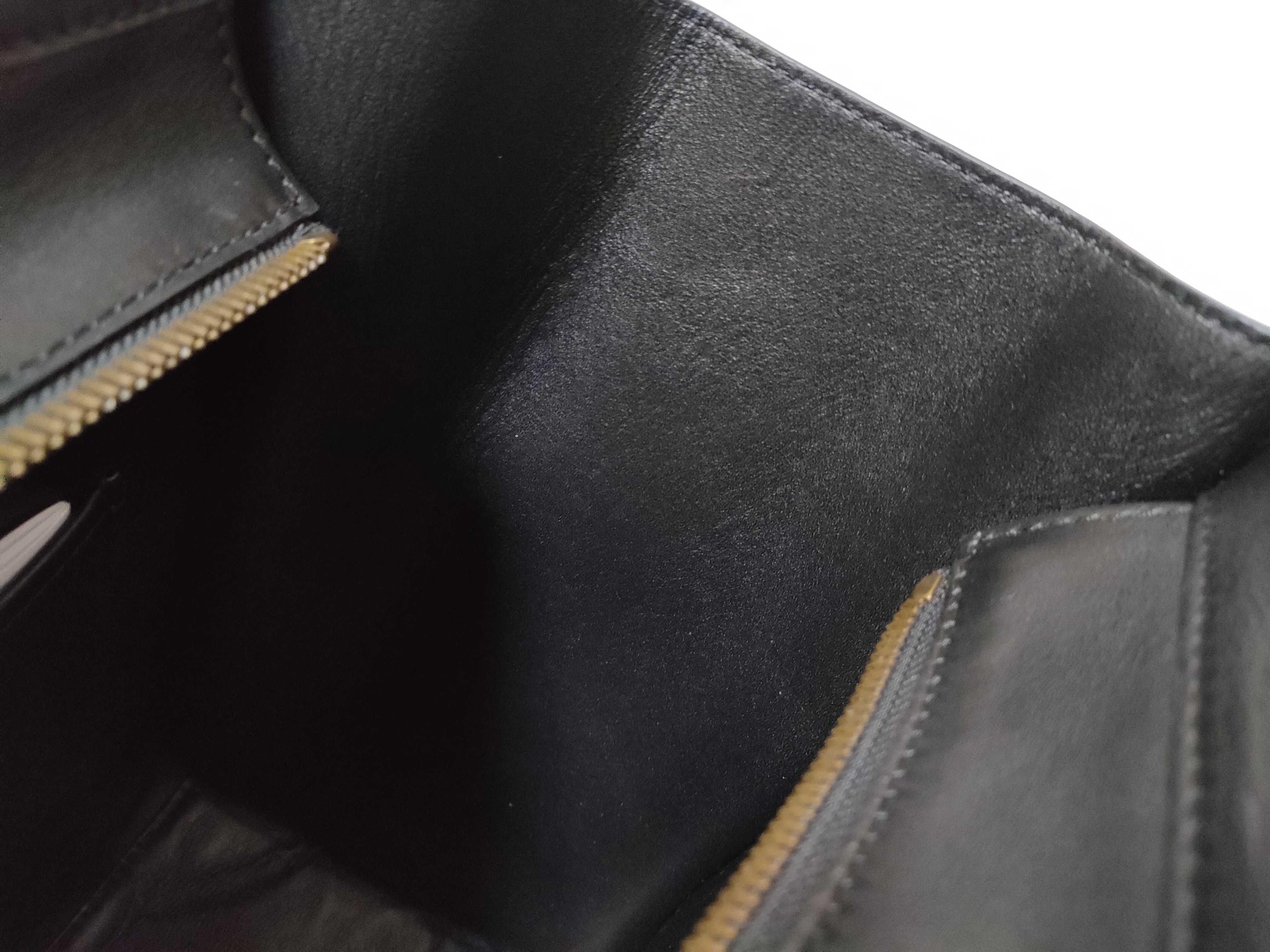 Luggage Phantom Leather Handbag, Black — view 9