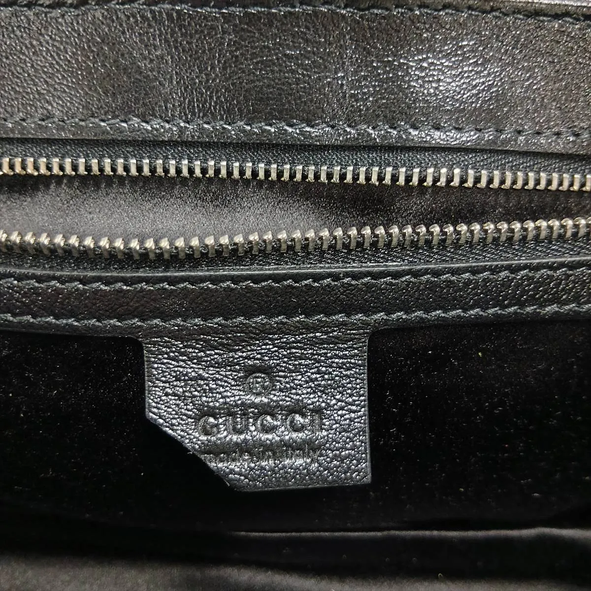 GG Marmont 443497 Sequin and Leather Chain Shoulder Bag, Black — view 12