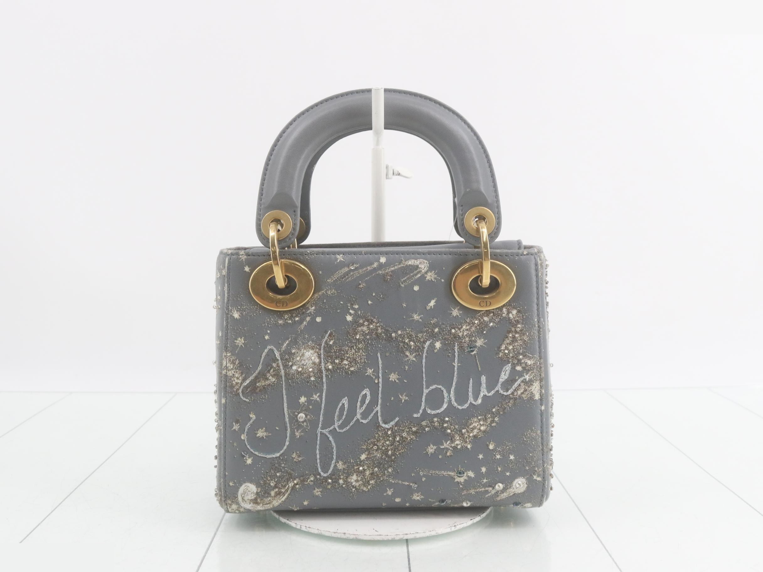 Lady Dior I Feel Blue 2-Way Handbag — view 2