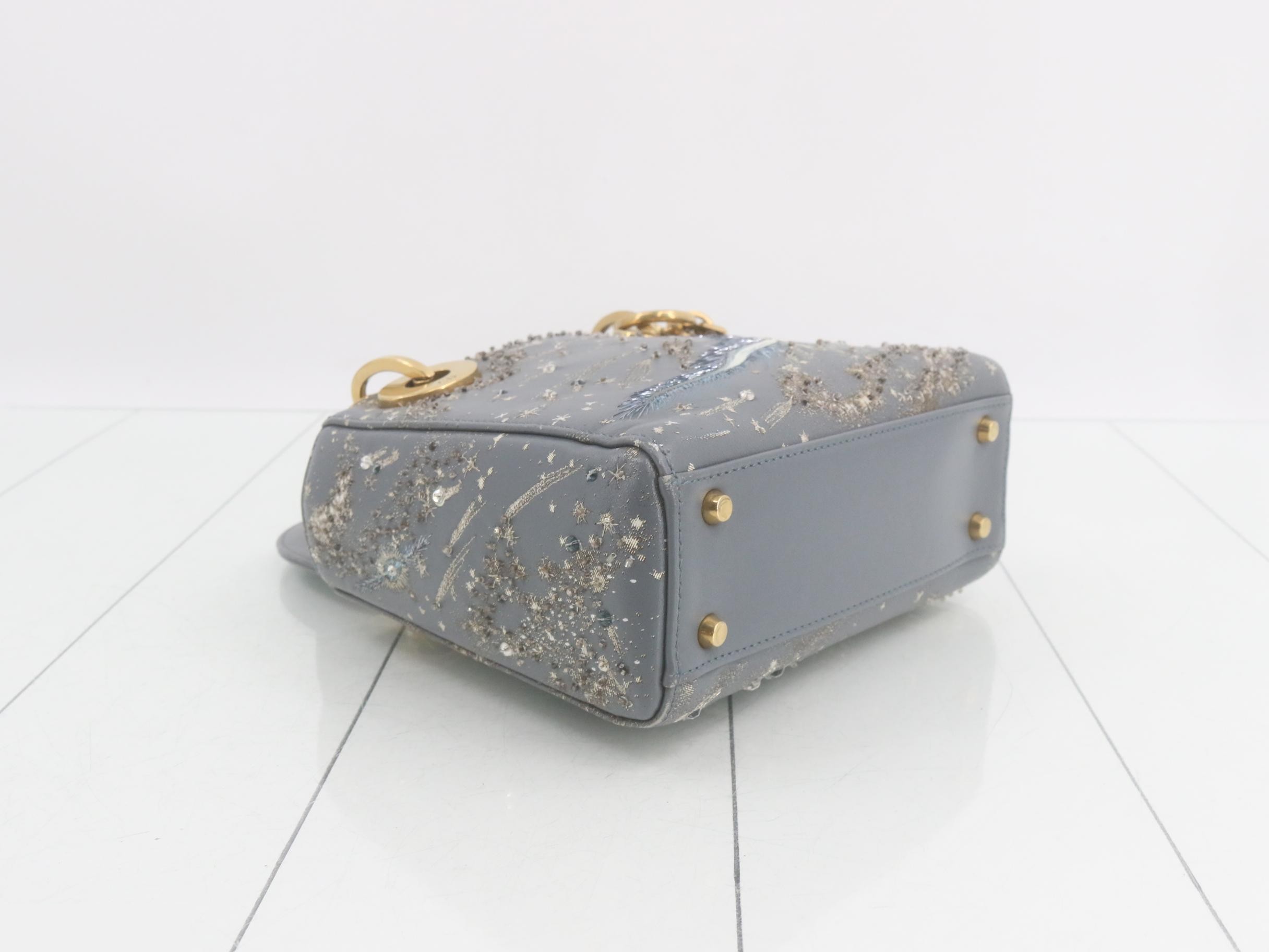 Lady Dior I Feel Blue 2-Way Handbag — view 5