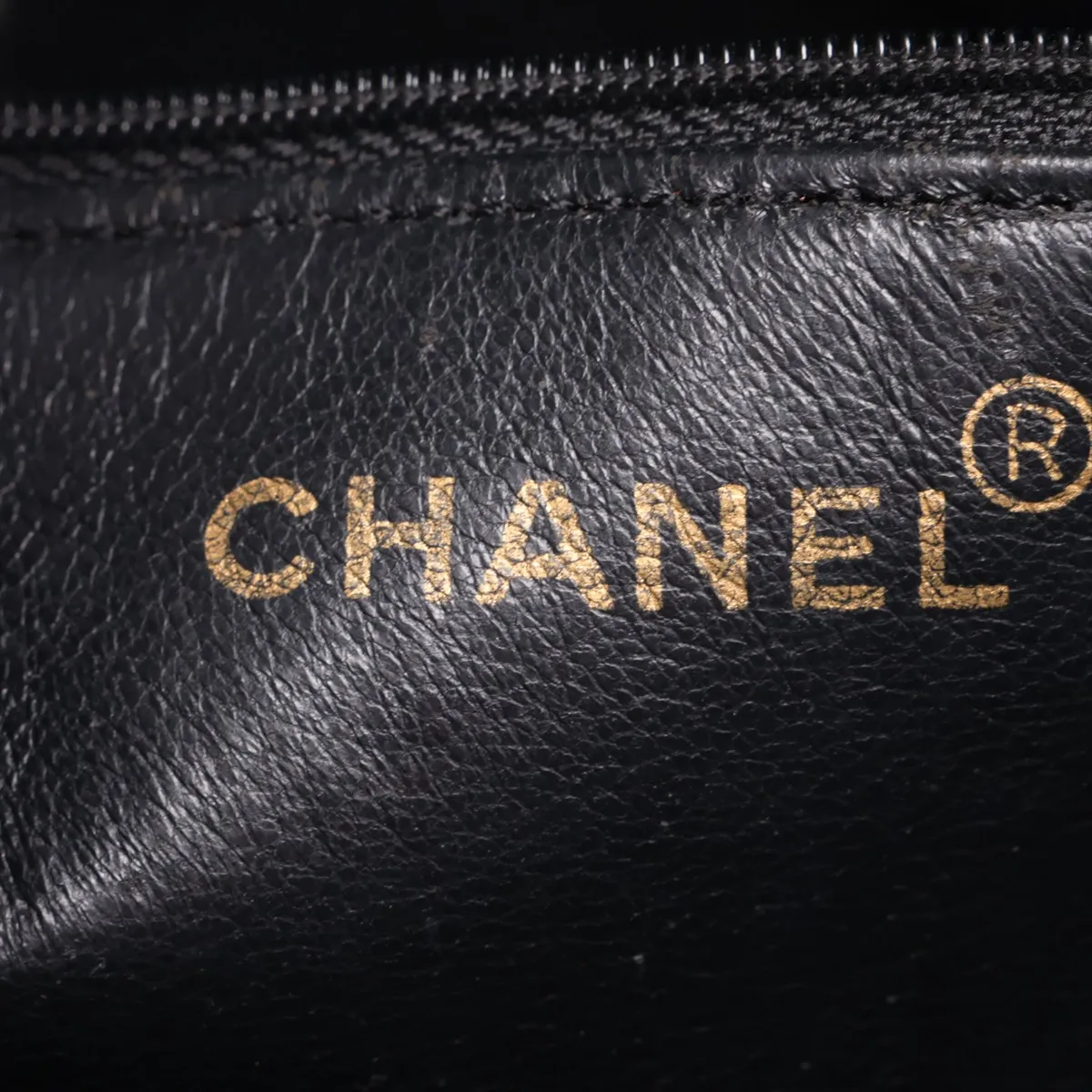 Matelassé Lambskin Chain Shoulder Bag, Black with Gold Hardware — view 9