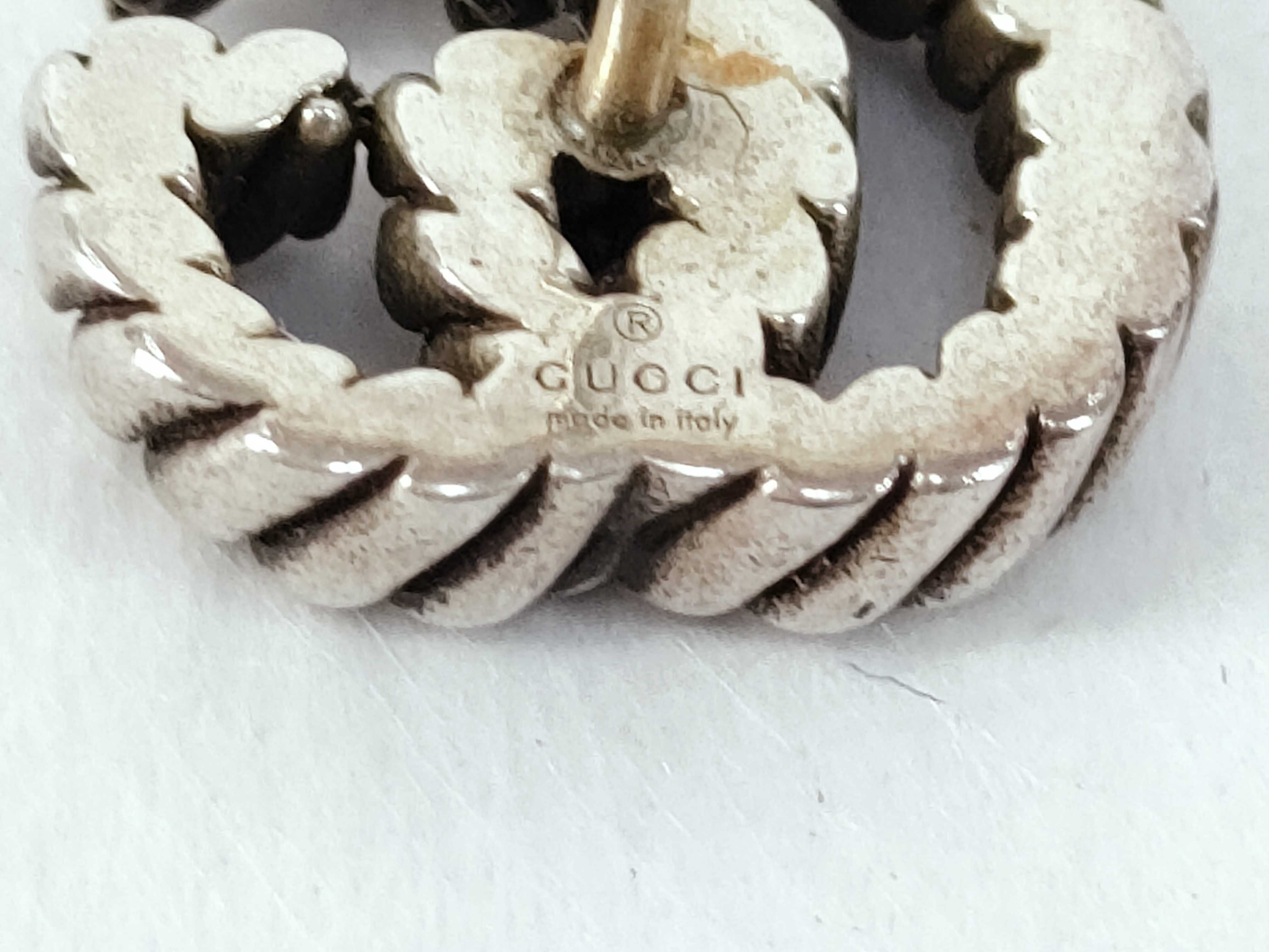 GG Marmont Double G Earrings, Silver AG925 Earrings — view 4