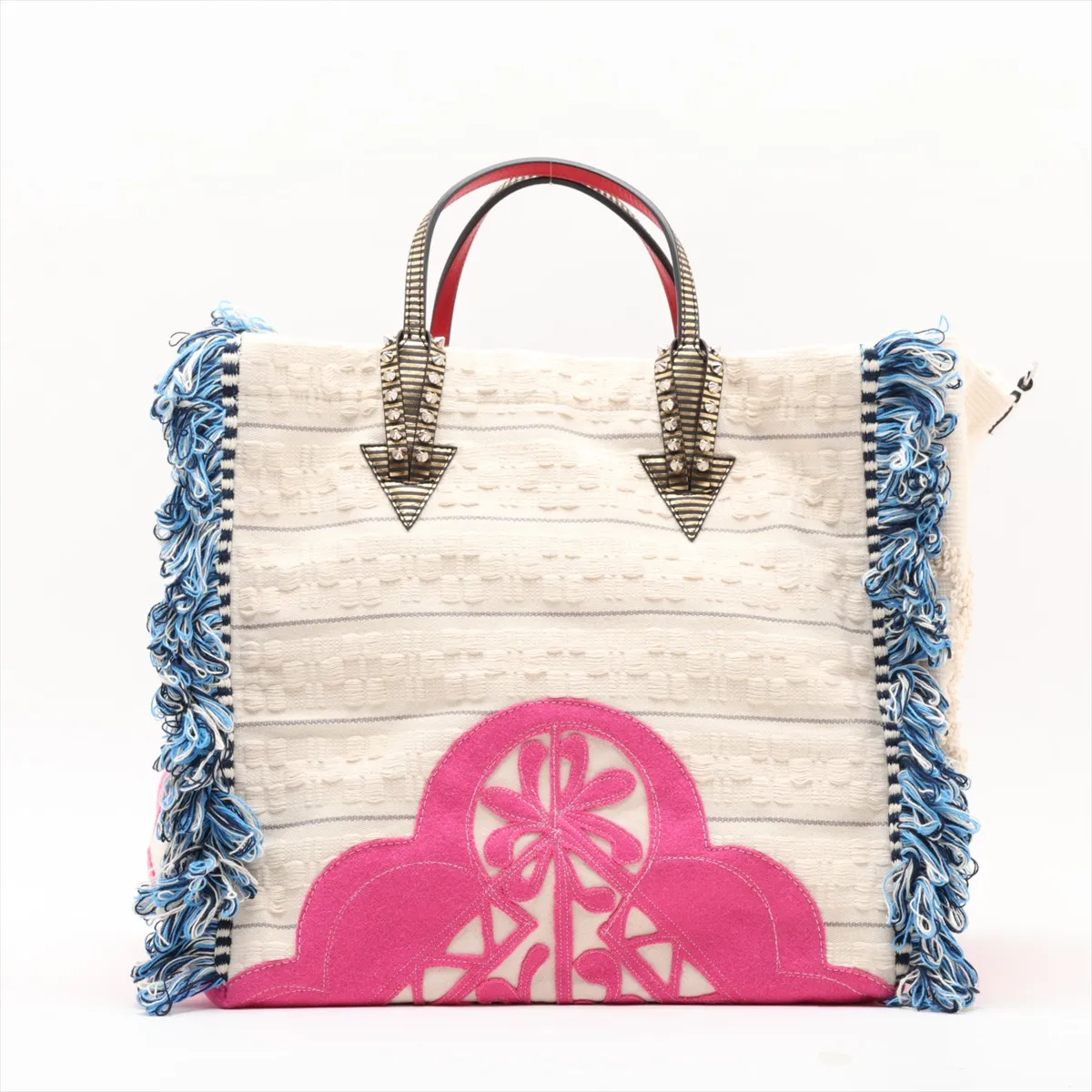 Porte Gabbana Canvas x Leather 2-Way Tote Bag, Multicolor — view 2