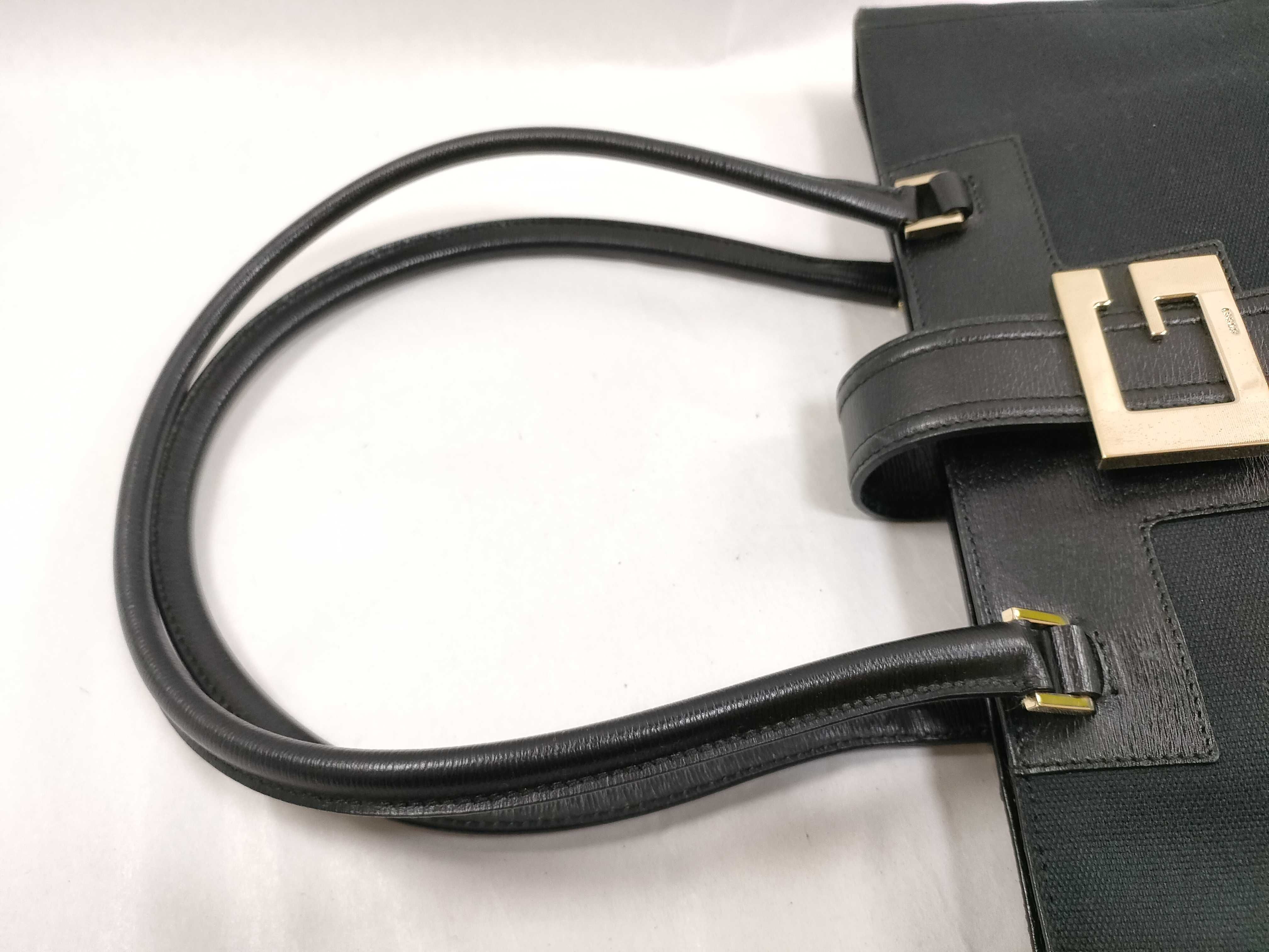 GG Canvas 【S】866 Gucci GG Canvas 02.1109.001998 Gold Hardware Tote Bag — view 3