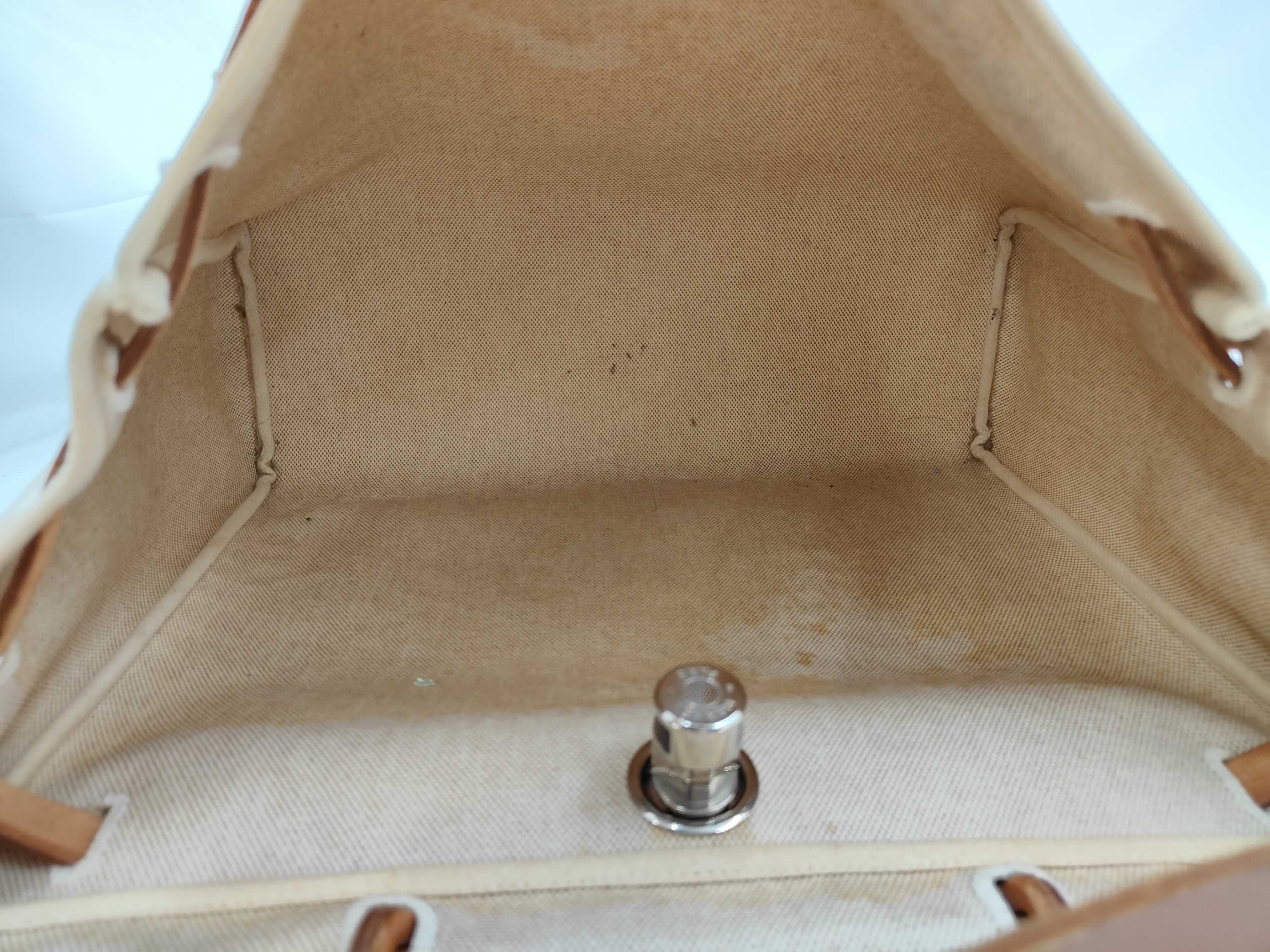 Herbag MM Toile H x Leather Brown Silver Hardware D:2011 Includes replacement bag Shoulder bag — view 11