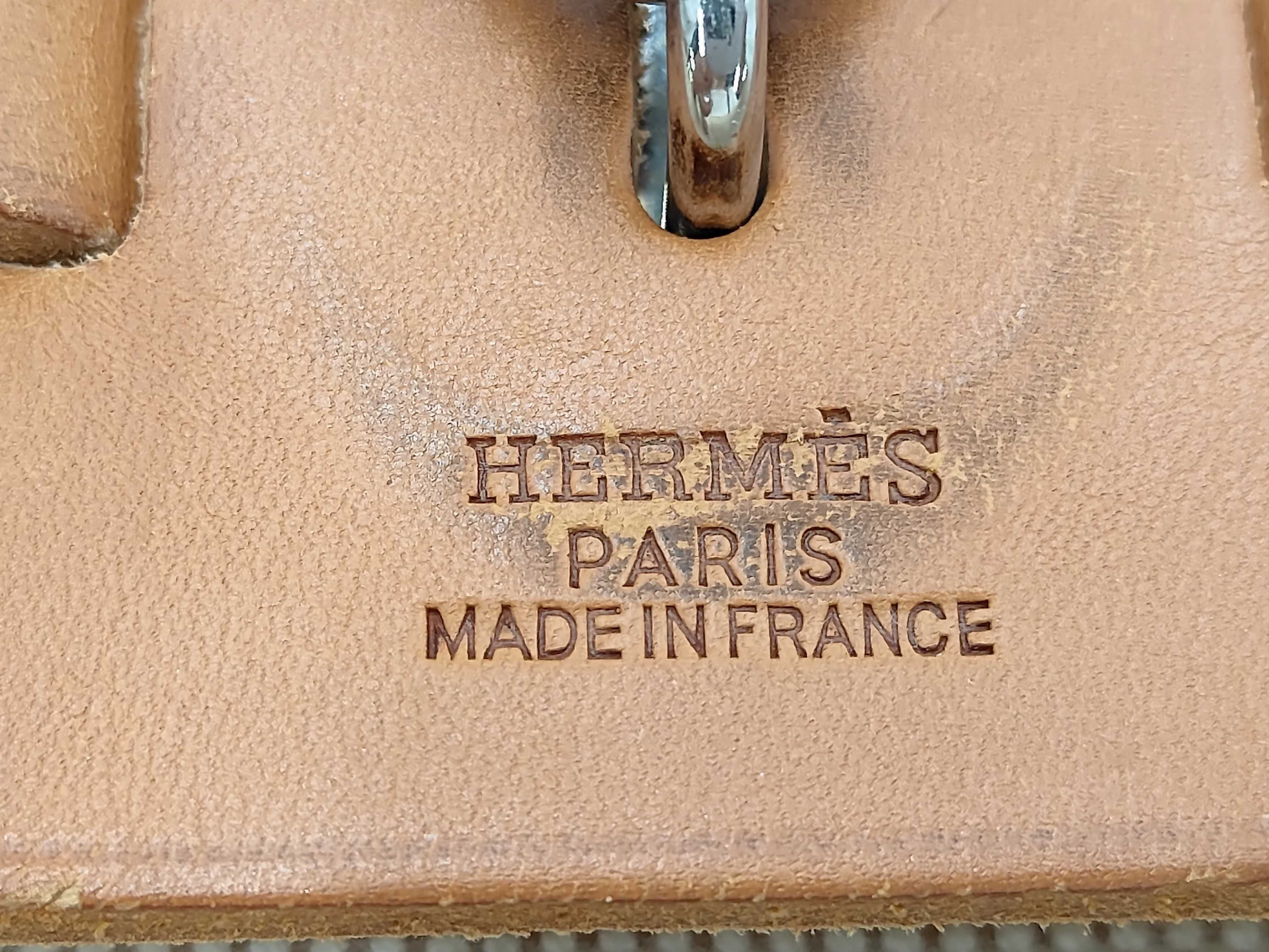 Herbag MM Toile H x Leather Brown Silver Hardware D:2011 Includes replacement bag Shoulder bag — view 8