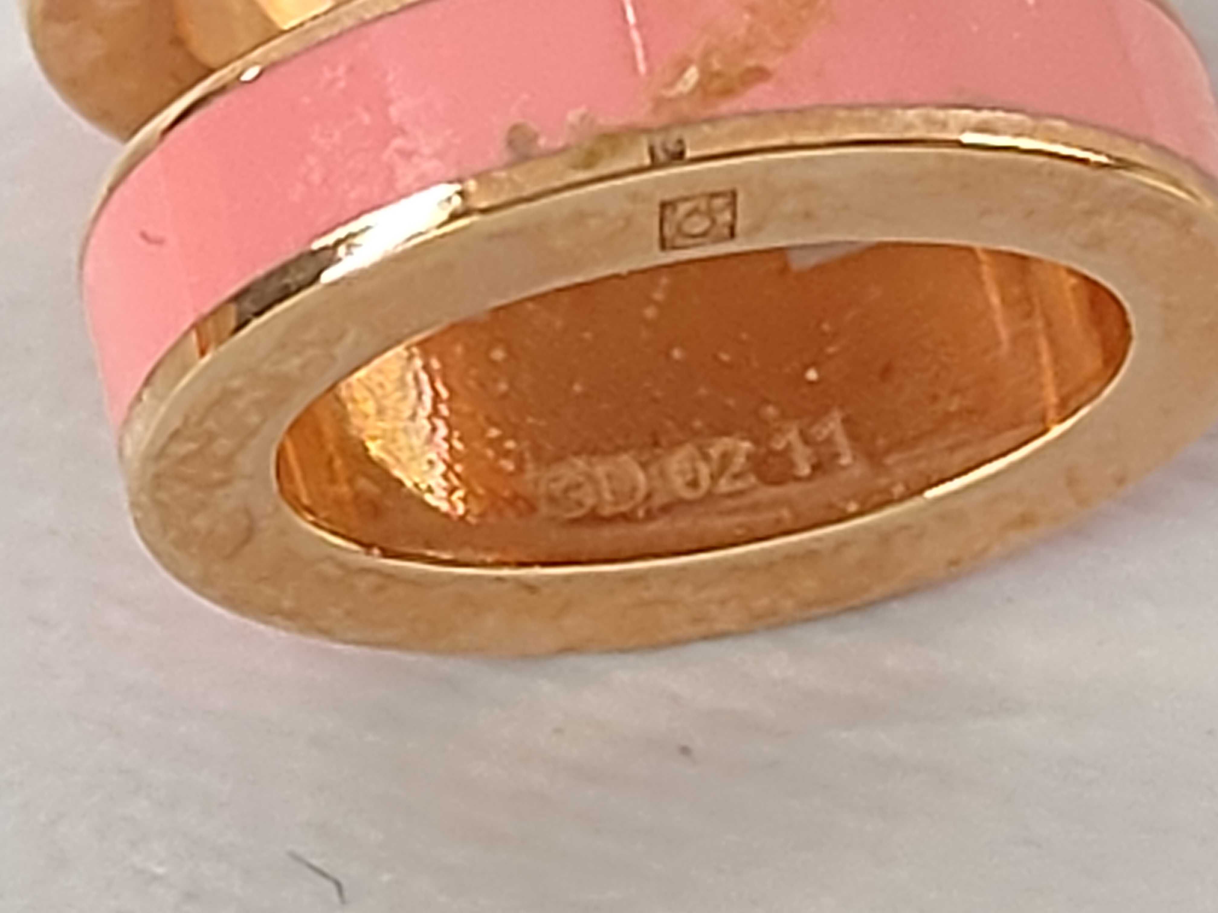 Pink GP Hardware Pop H Earrings — view 6