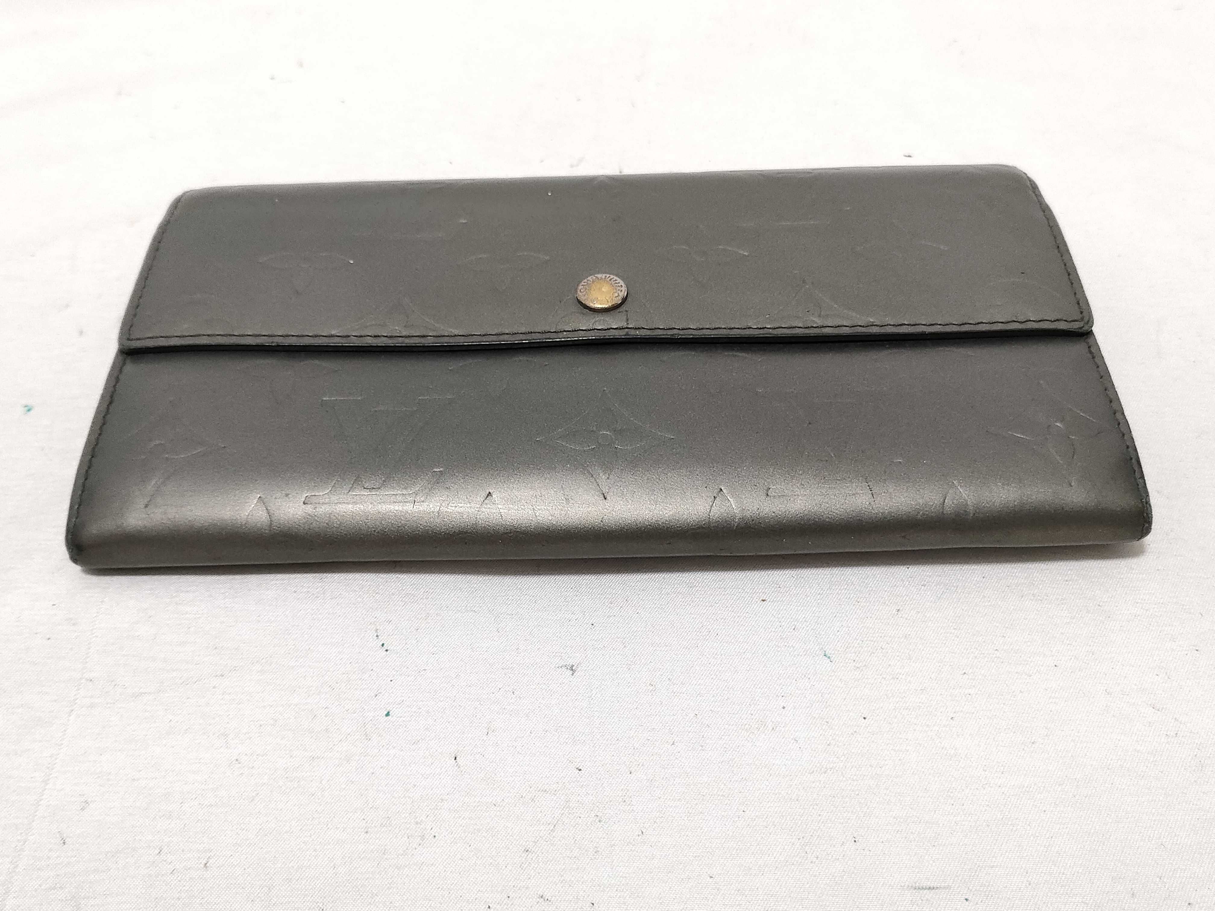 Monogram Matte Sarah Wallet — view 3