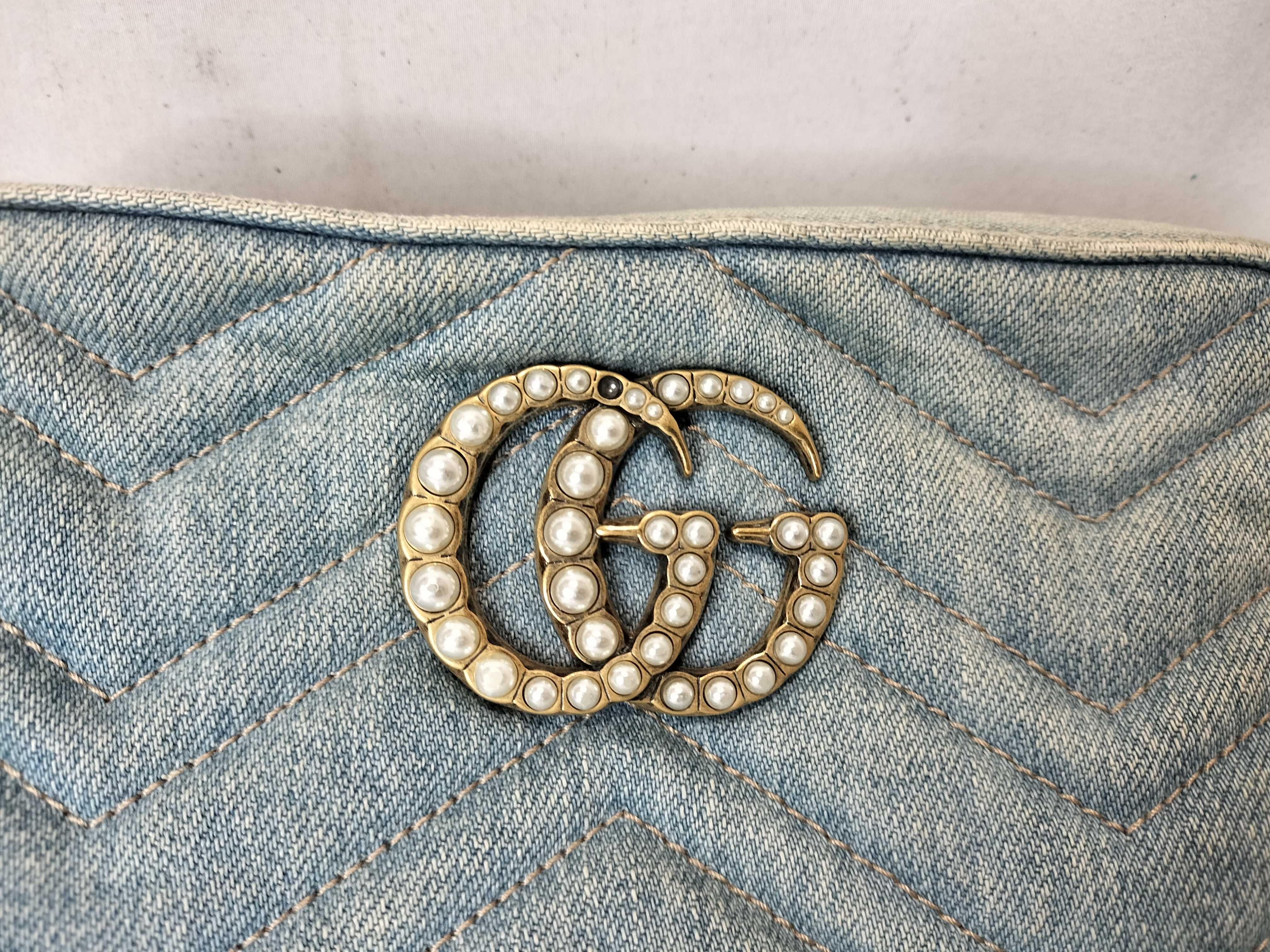 GG Denim Shoulder Bag — view 2