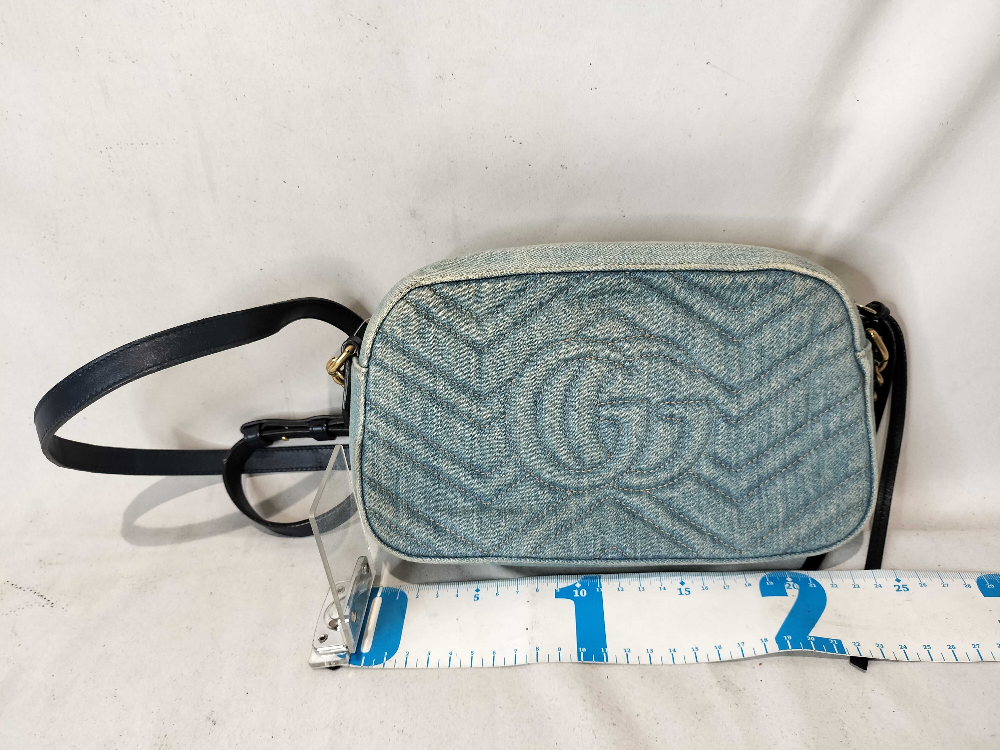 GG Denim Shoulder Bag — view 3