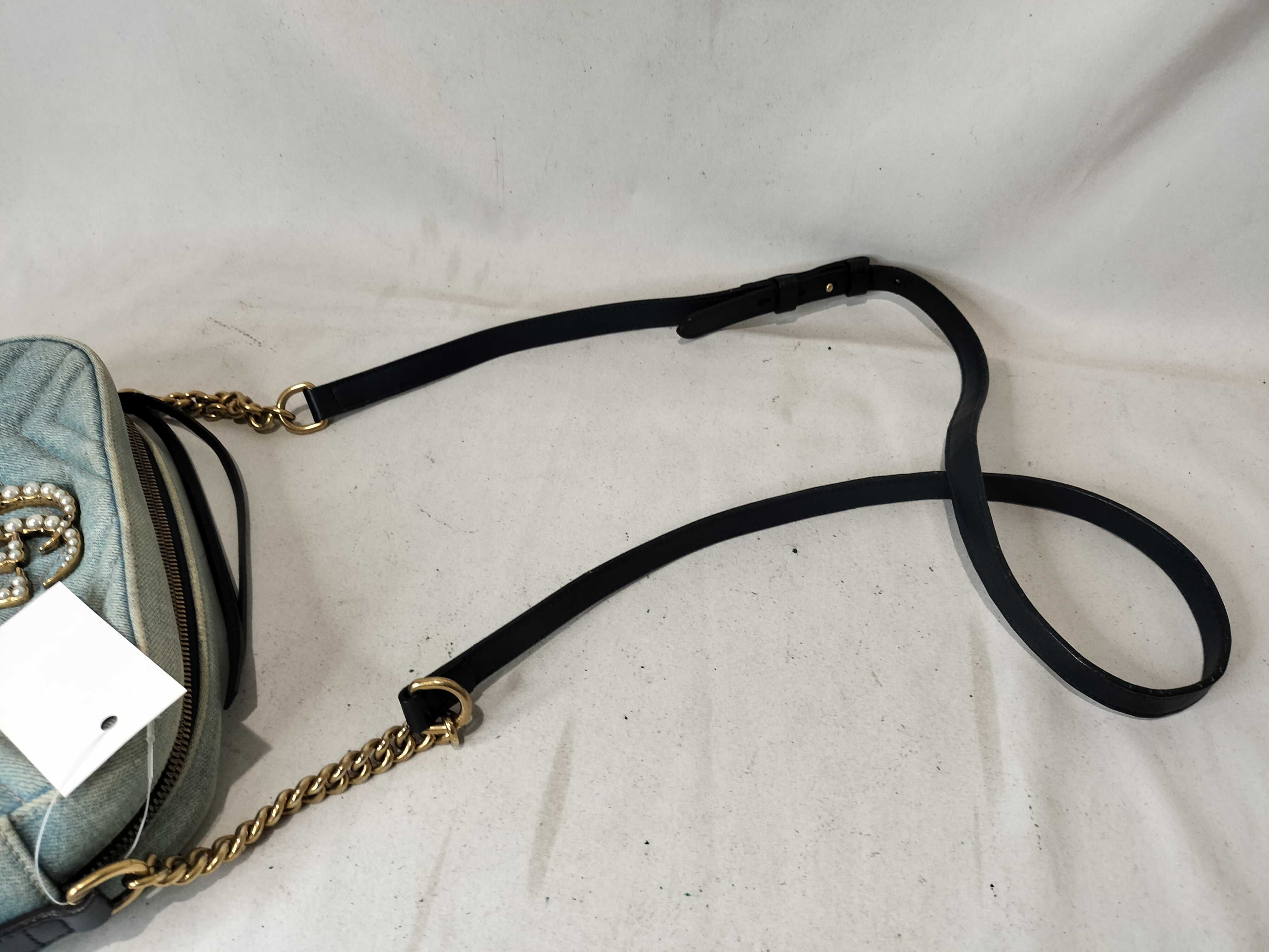 GG Denim Shoulder Bag — view 4