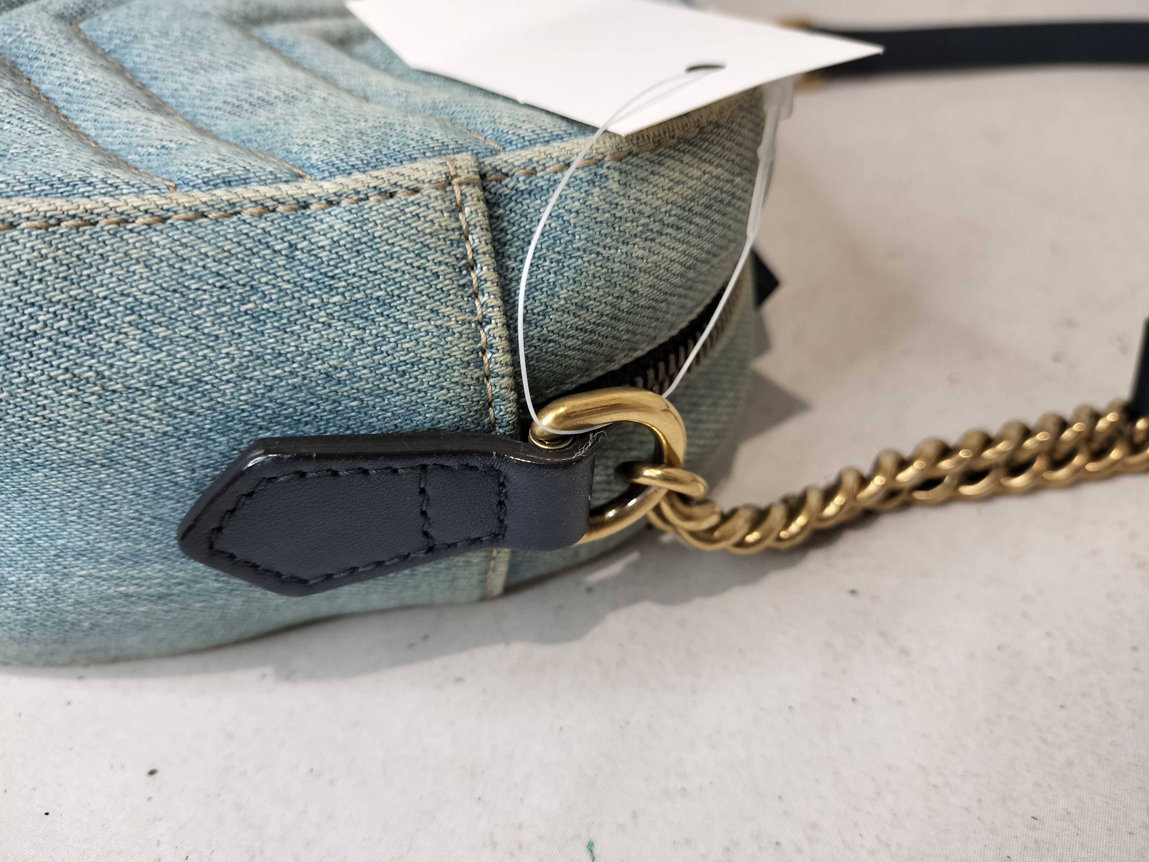 GG Denim Shoulder Bag — view 6