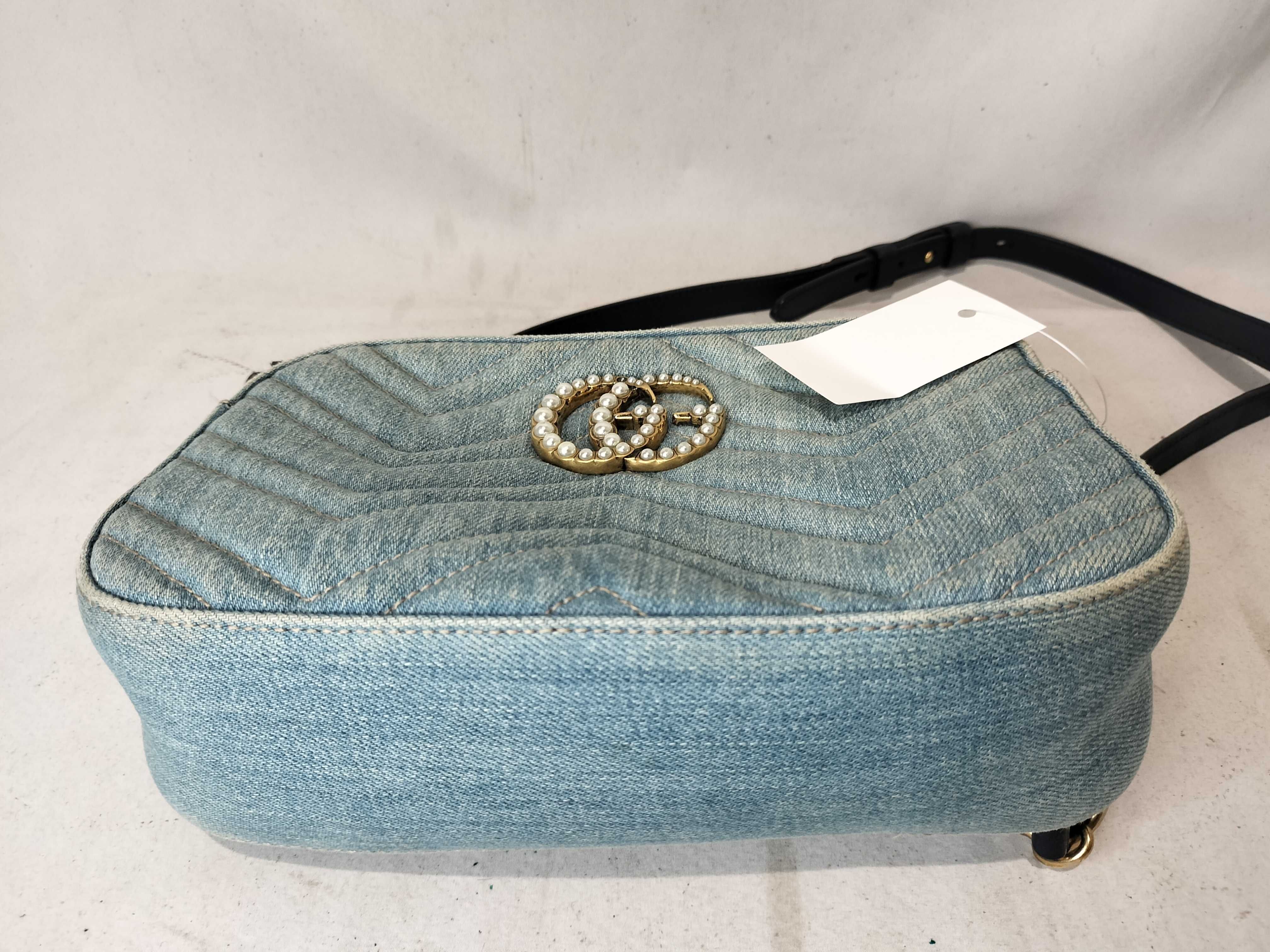 GG Denim Shoulder Bag — view 8