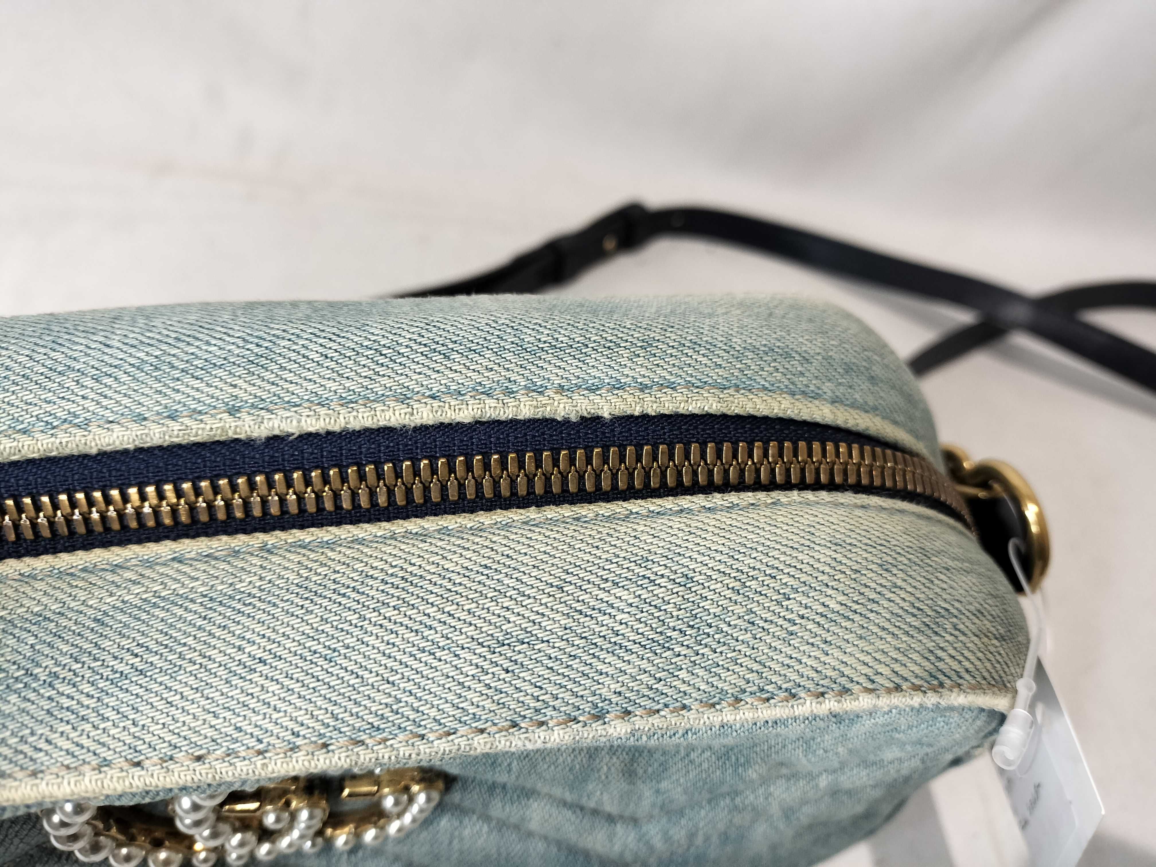 GG Denim Shoulder Bag — view 9