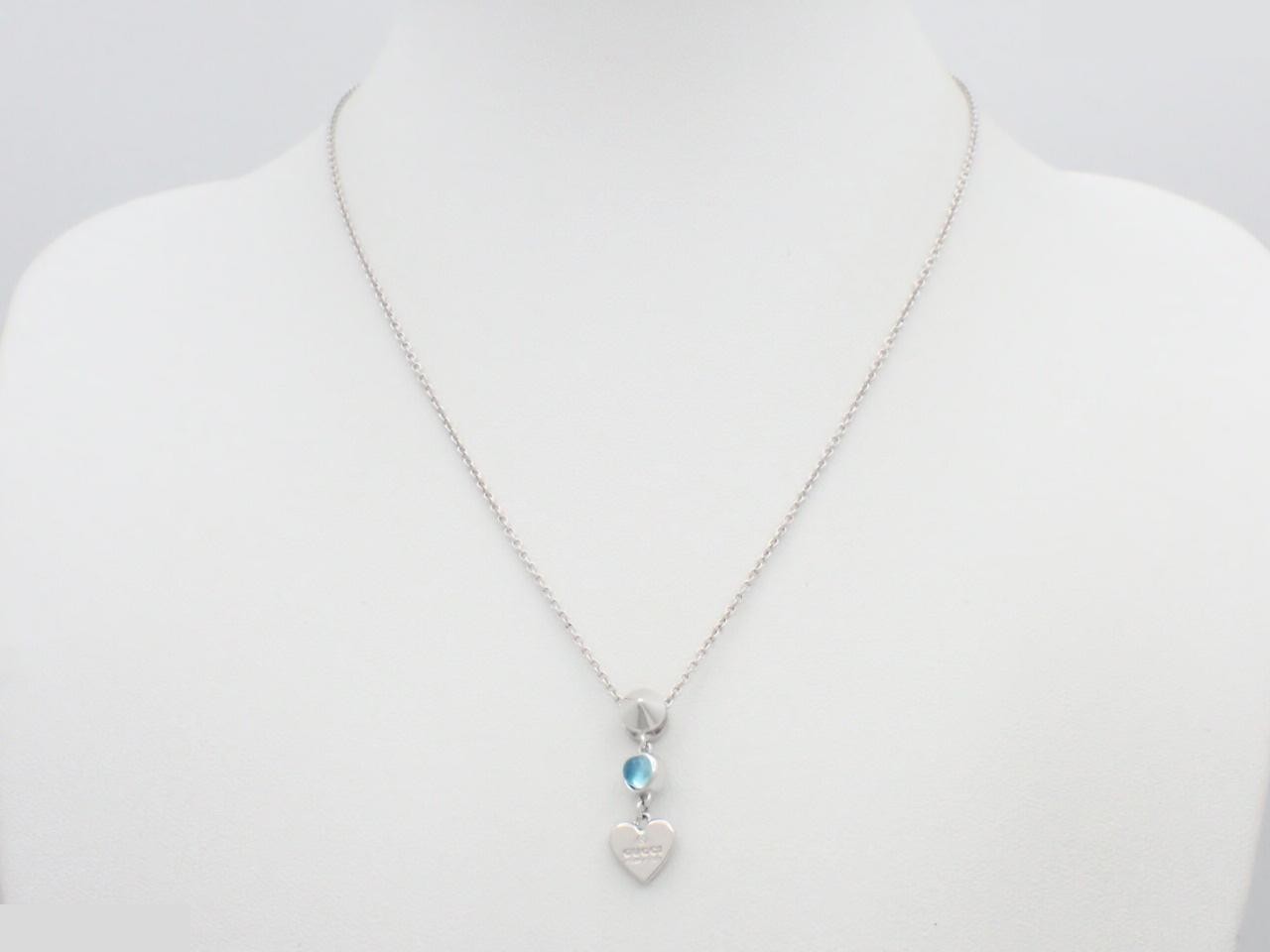 Topaz heart logo, Ag925, weight 6.3g, chain 41cm — view 3