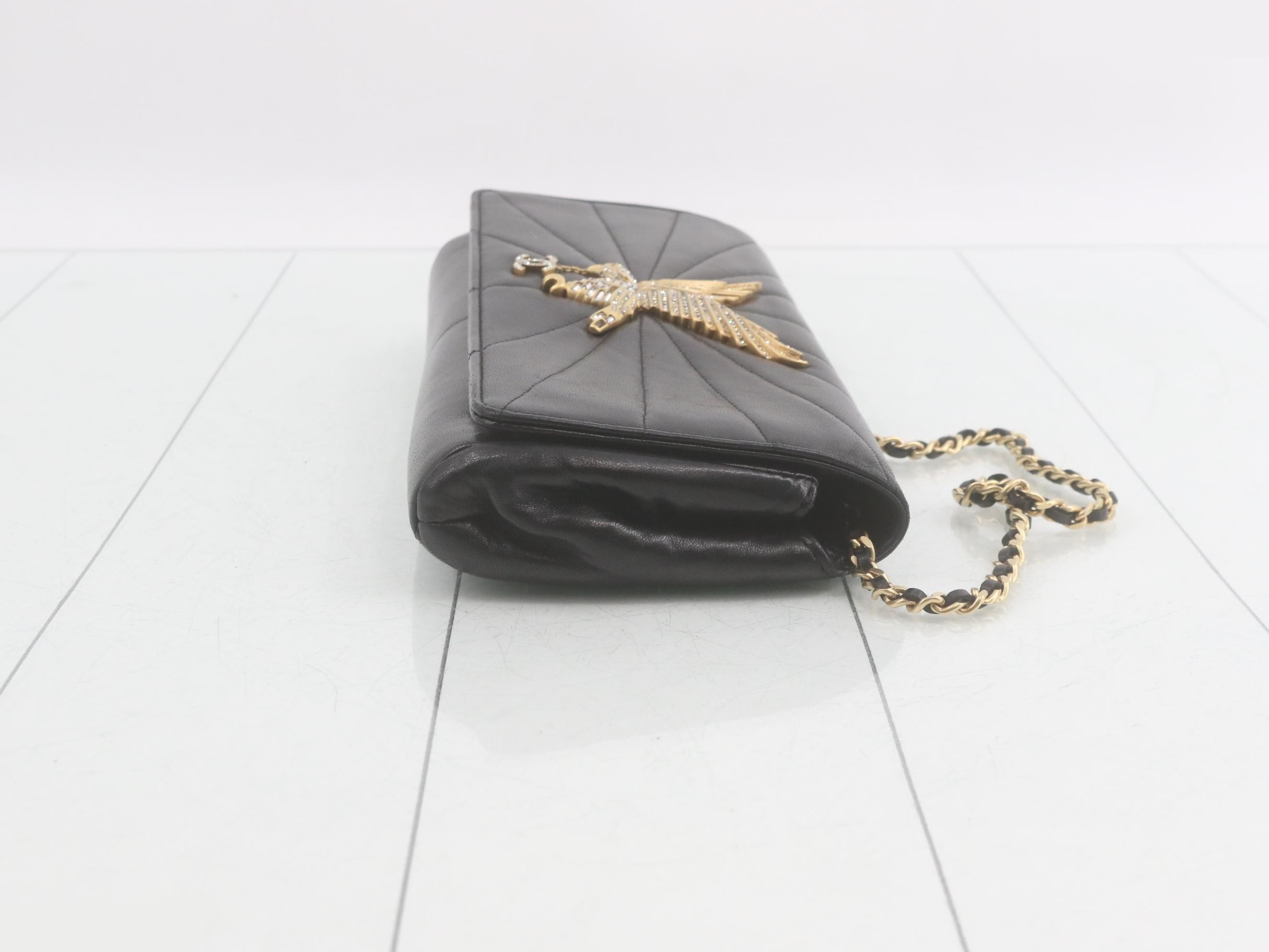 Lambskin Chain Shoulder Bag — view 3