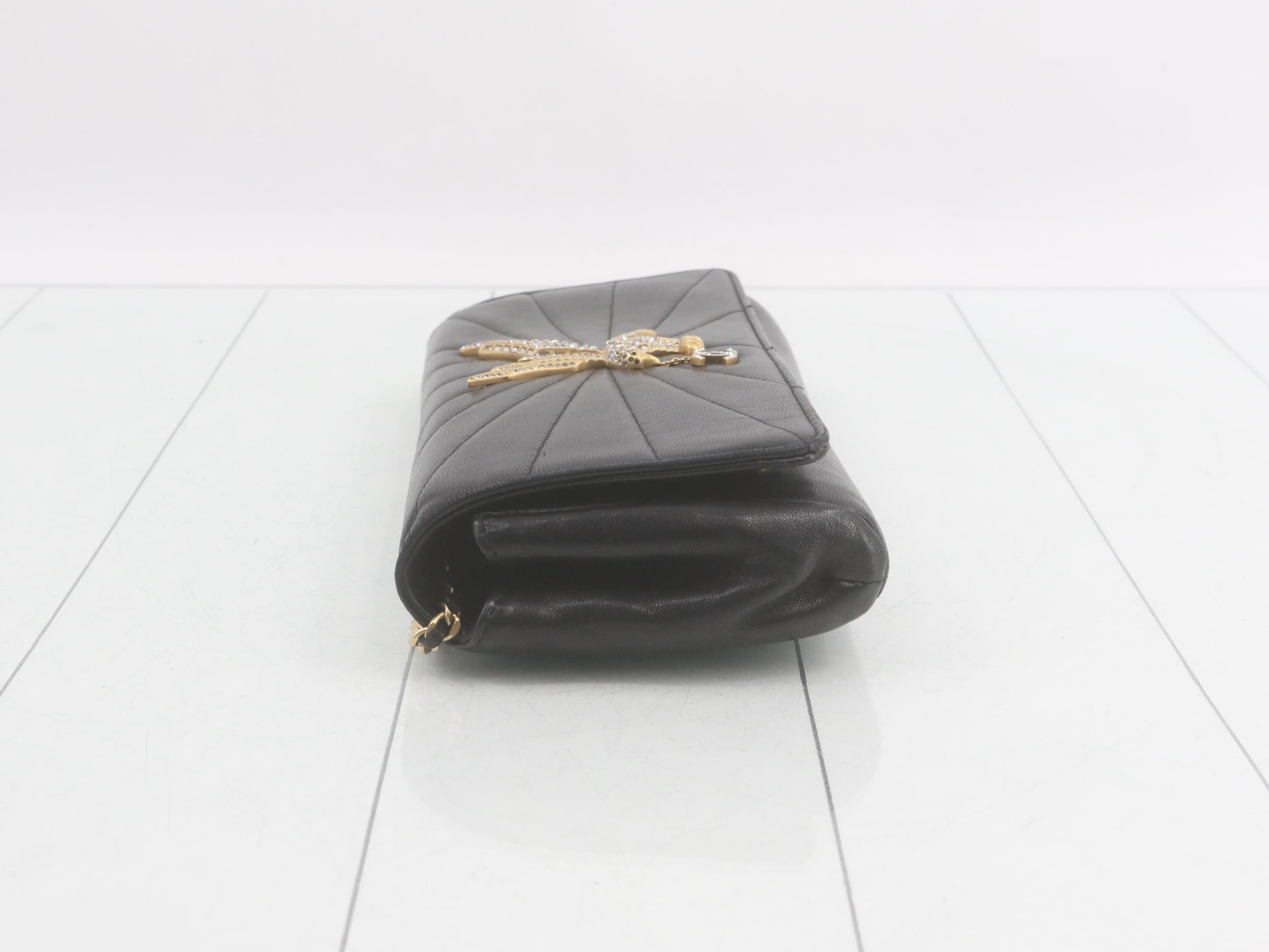 Lambskin Chain Shoulder Bag — view 4