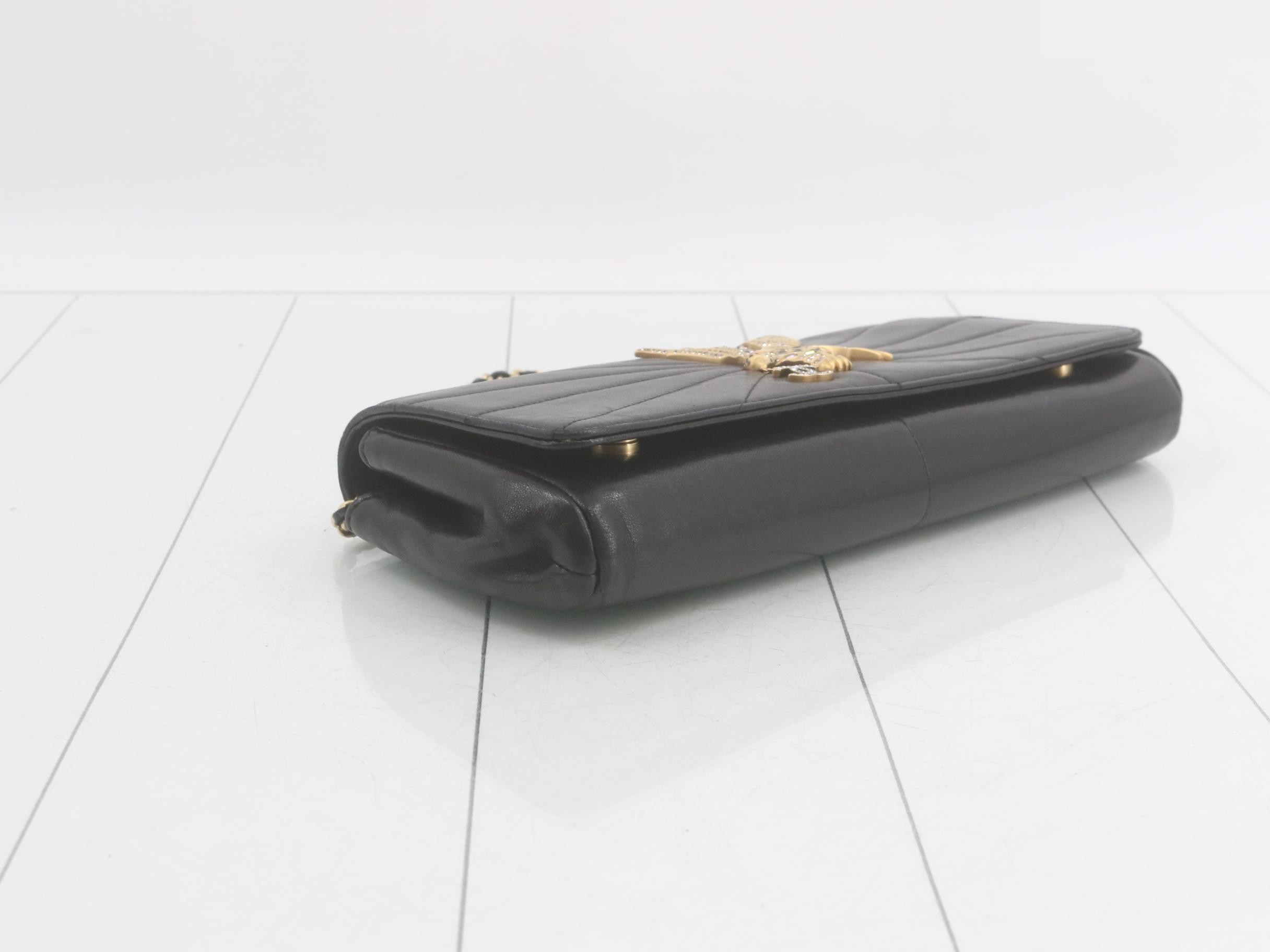 Lambskin Chain Shoulder Bag — view 5
