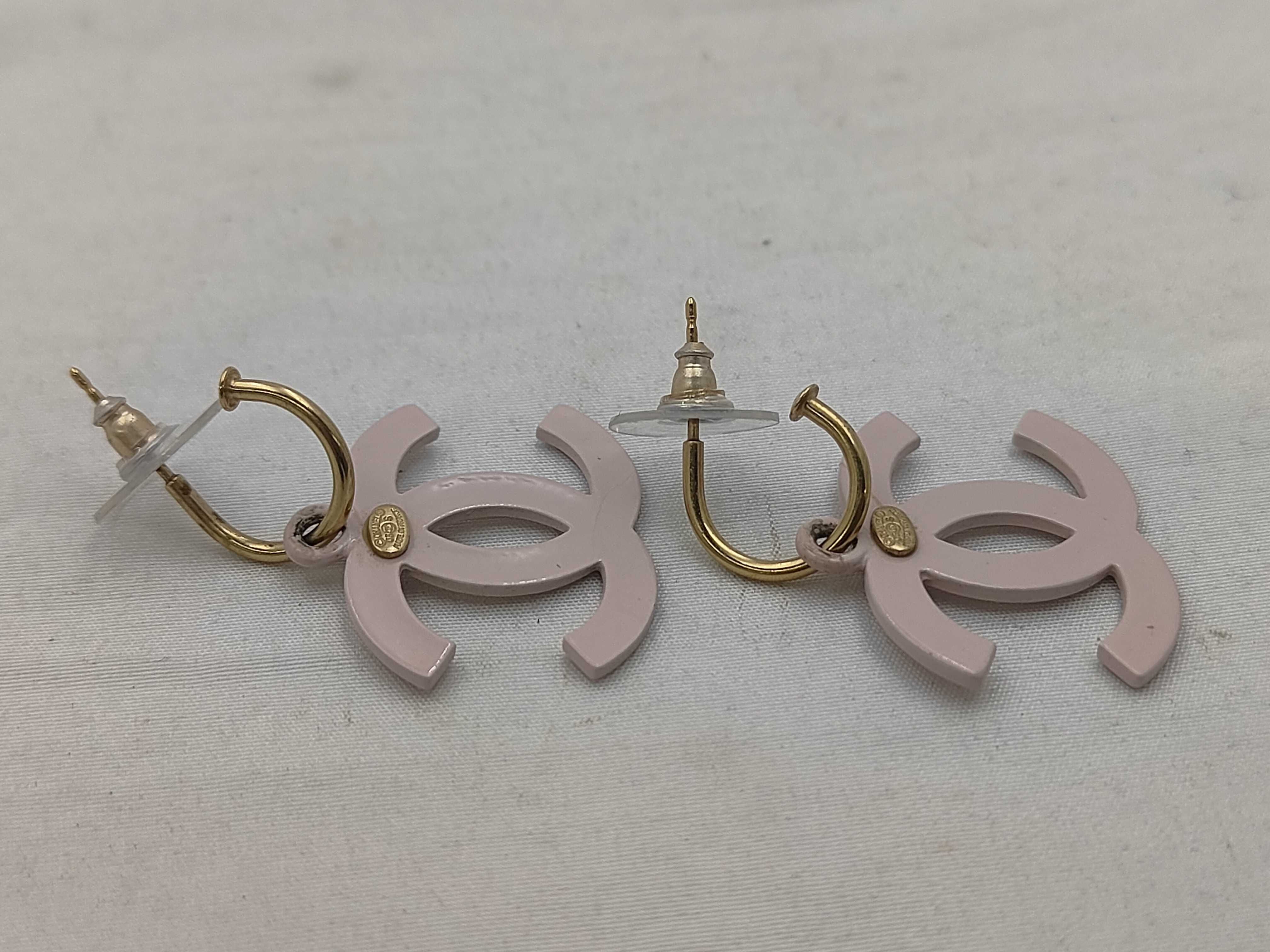 hoop earrings, large Coco logo, gold, 03S earrings — view 3