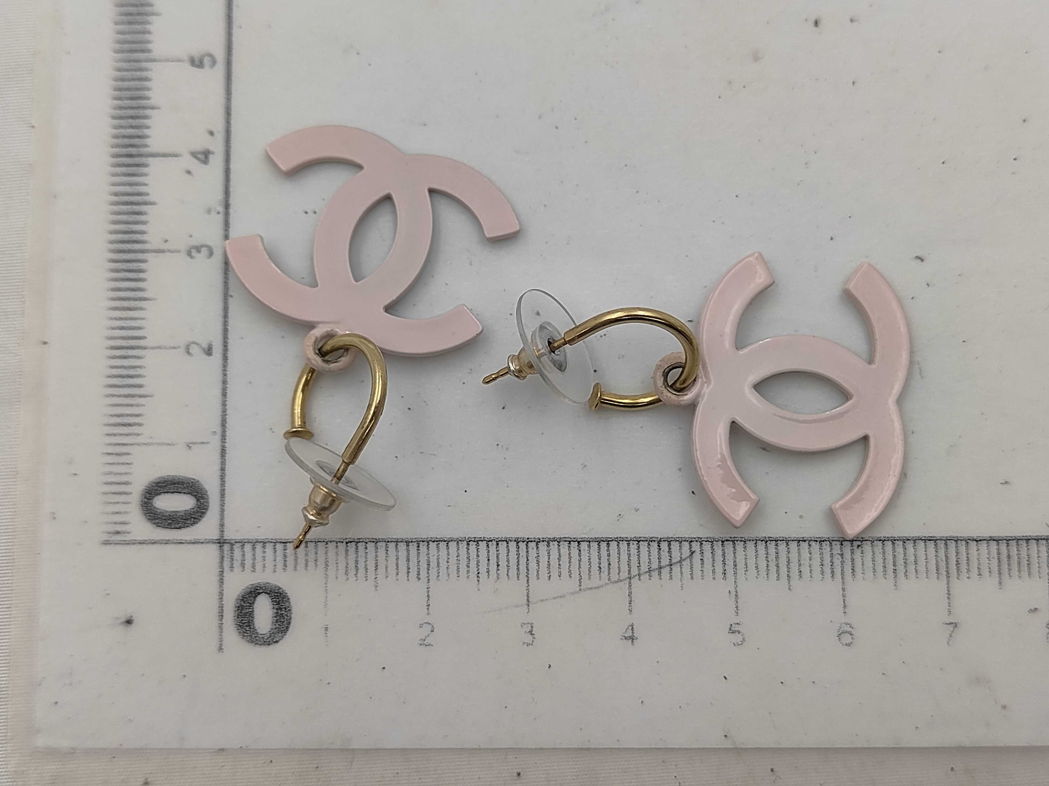 hoop earrings, large Coco logo, gold, 03S earrings — view 4