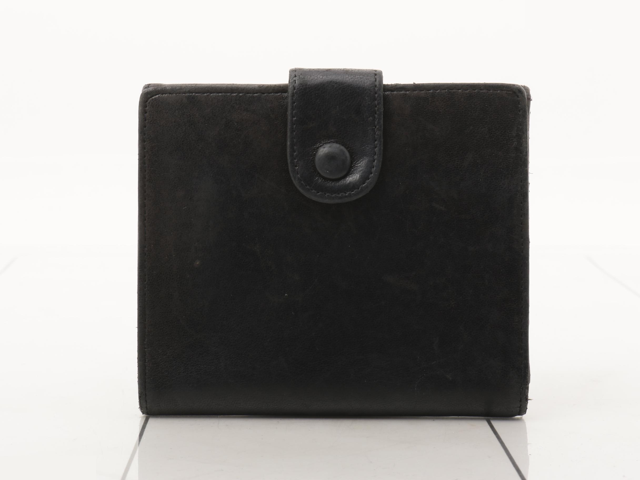 Leather Coco Mark Tri-fold Wallet — view 2