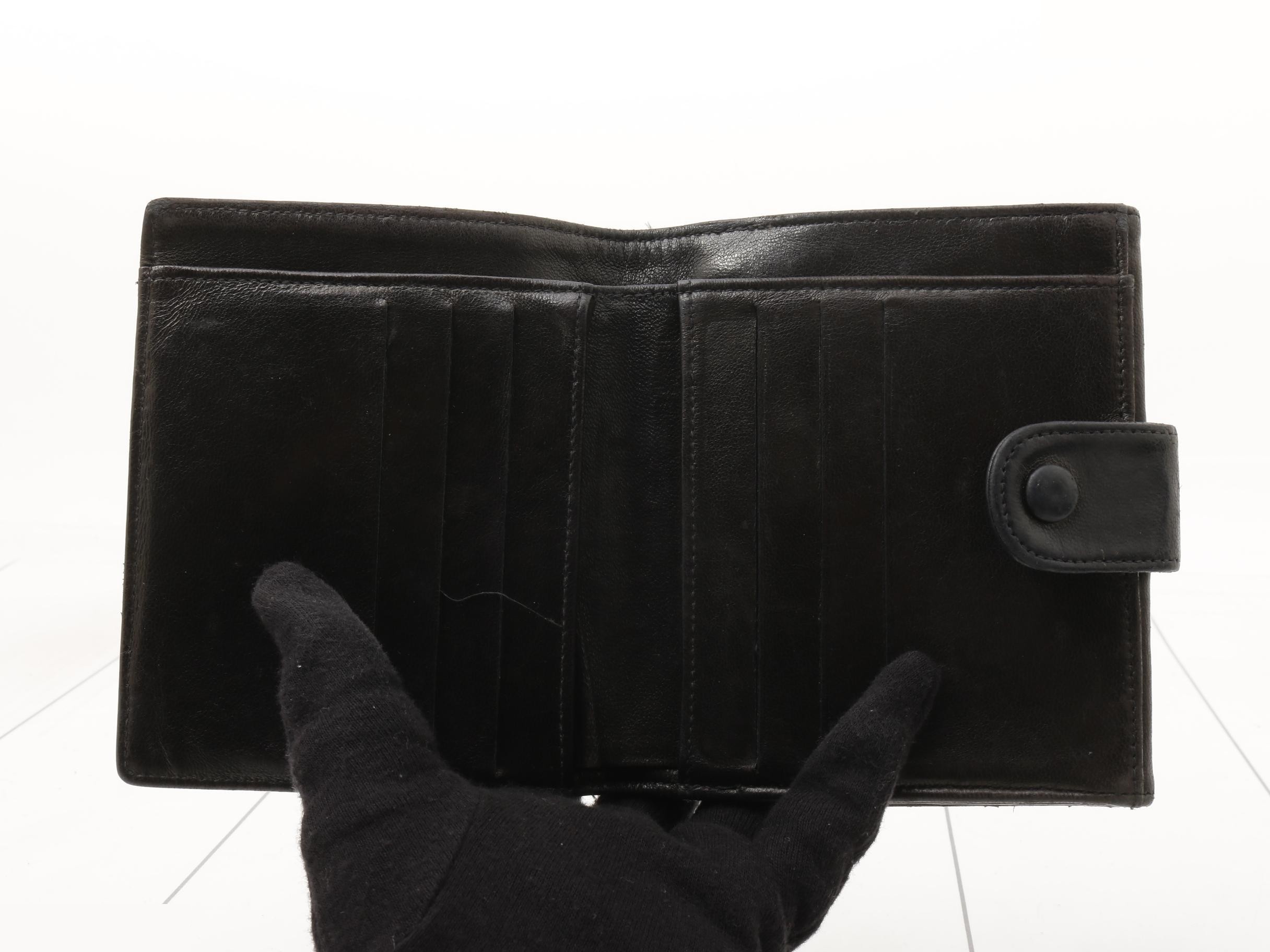 Leather Coco Mark Tri-fold Wallet — view 4